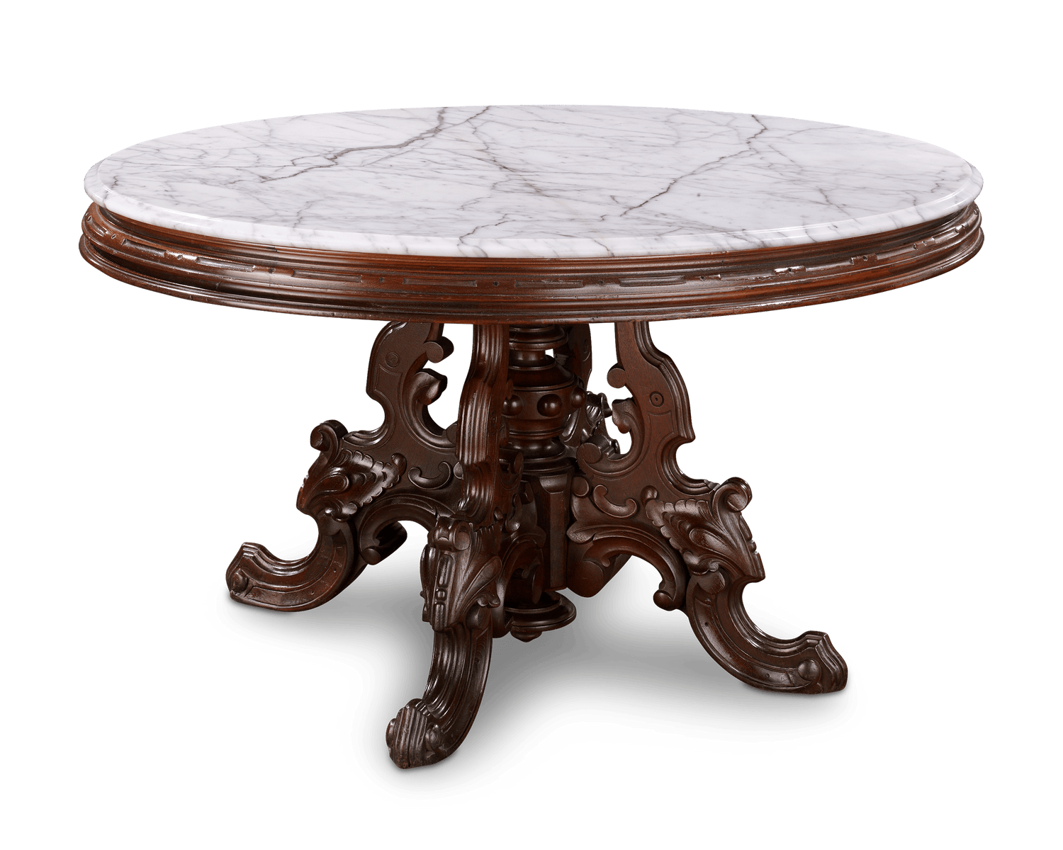Victorian Marble Top Center Table