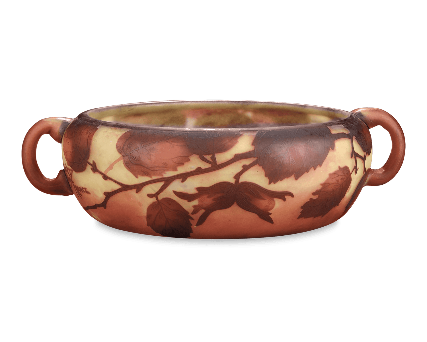 Cameo Glass Bowl by Daum Nancy
