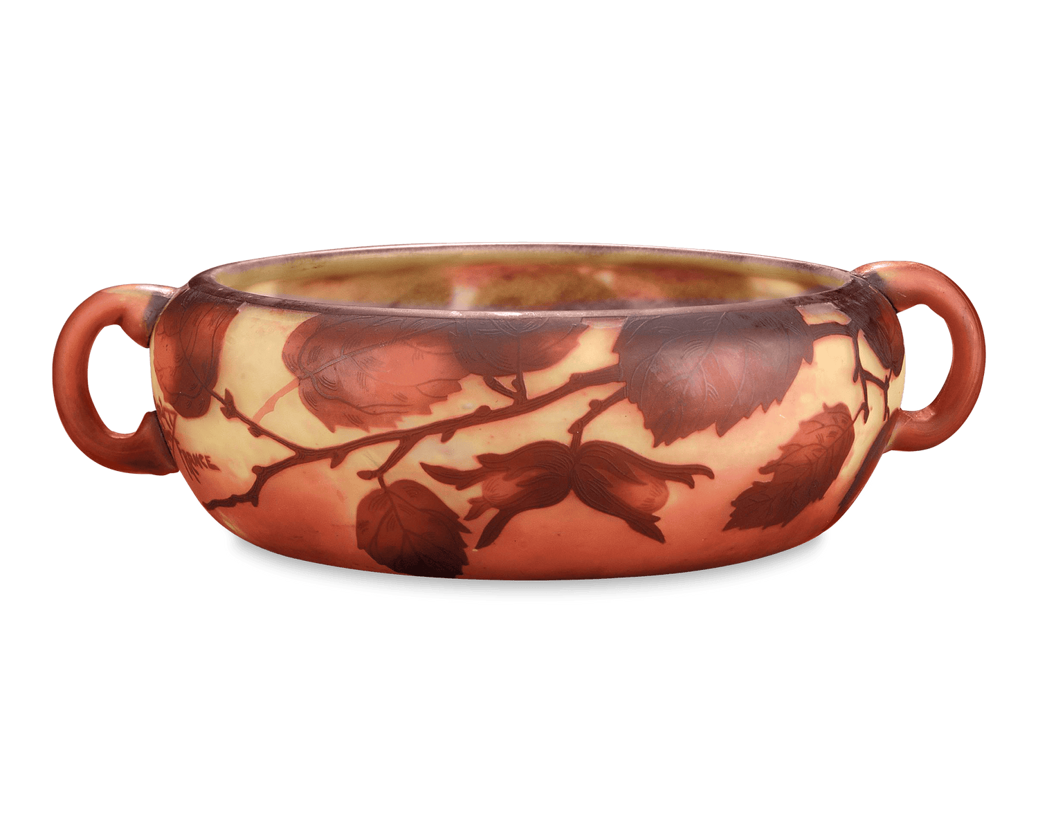 Cameo Glass Bowl by Daum Nancy