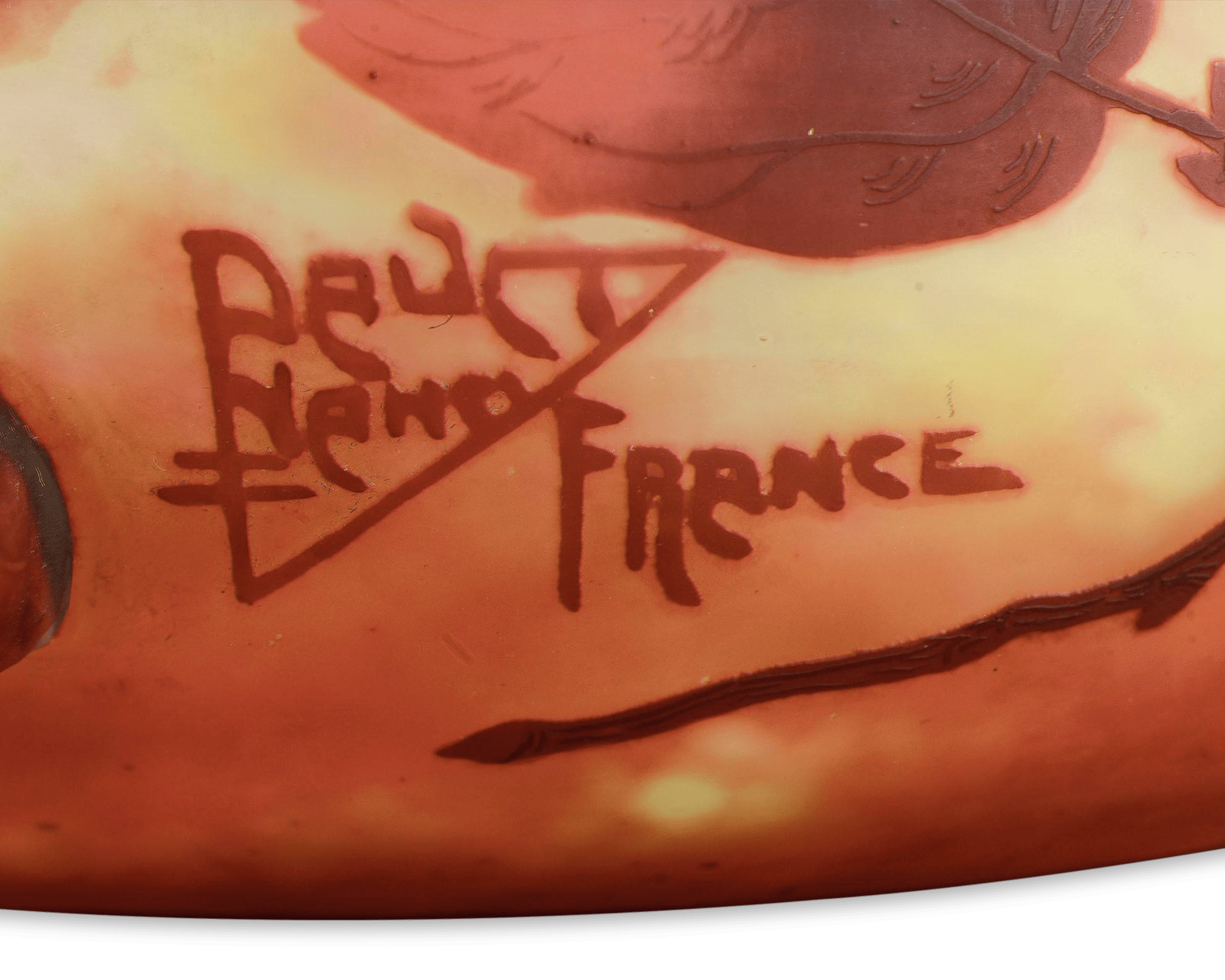 Cameo Glass Bowl by Daum Nancy