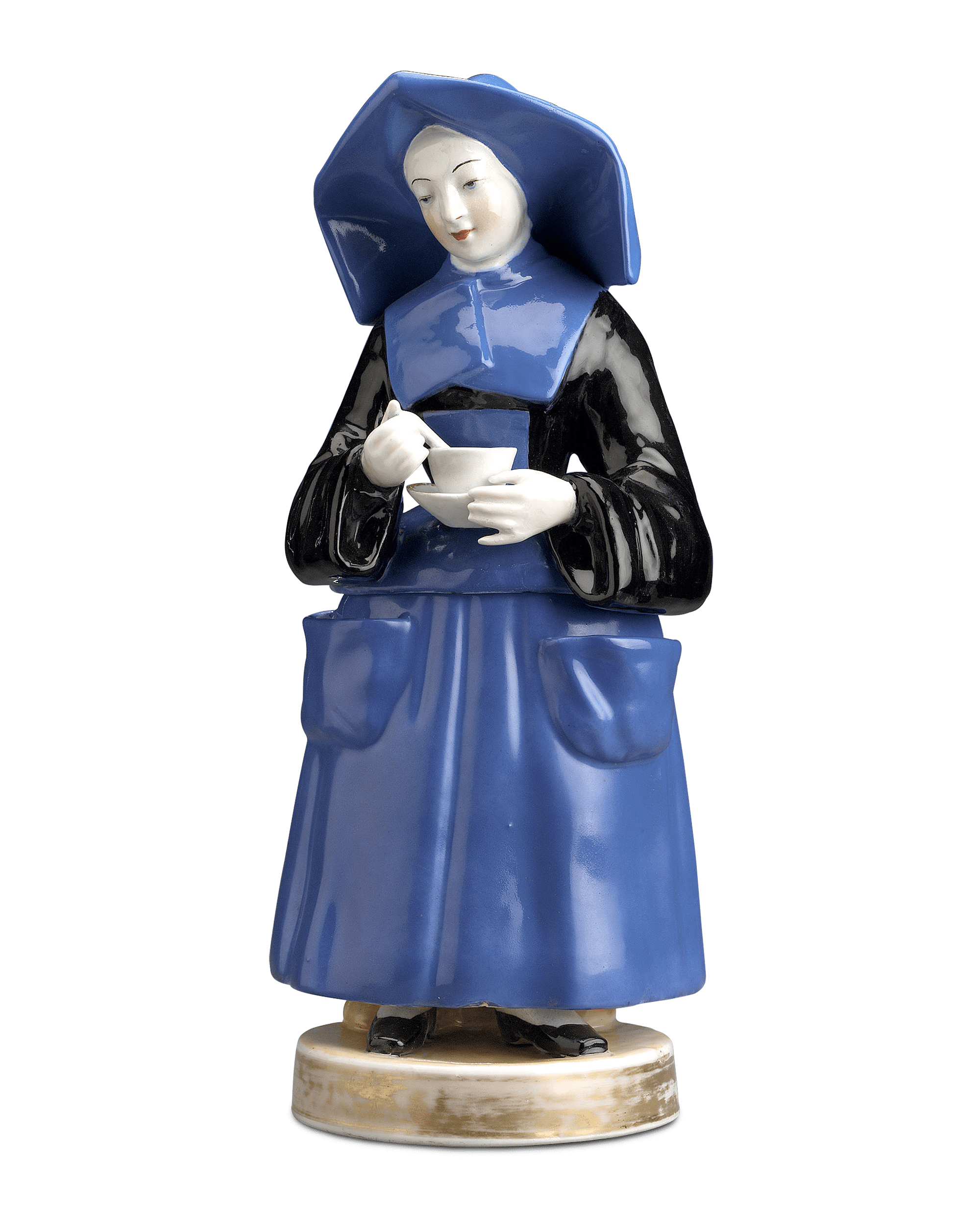 Blue Nun Porcelain Veilleuse