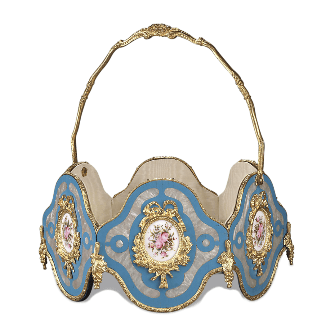 Napoleon III Porcelain Basket