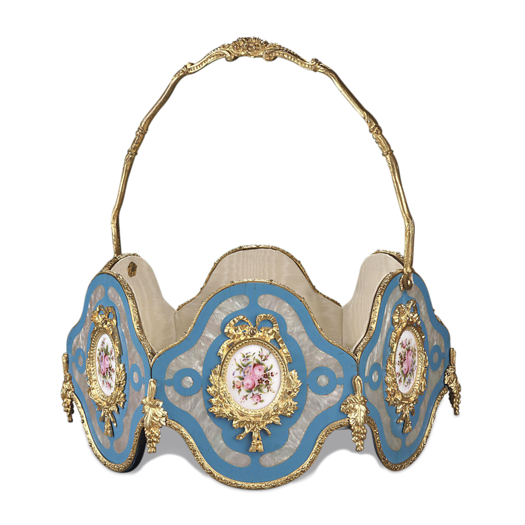 Napoleon III Porcelain Basket