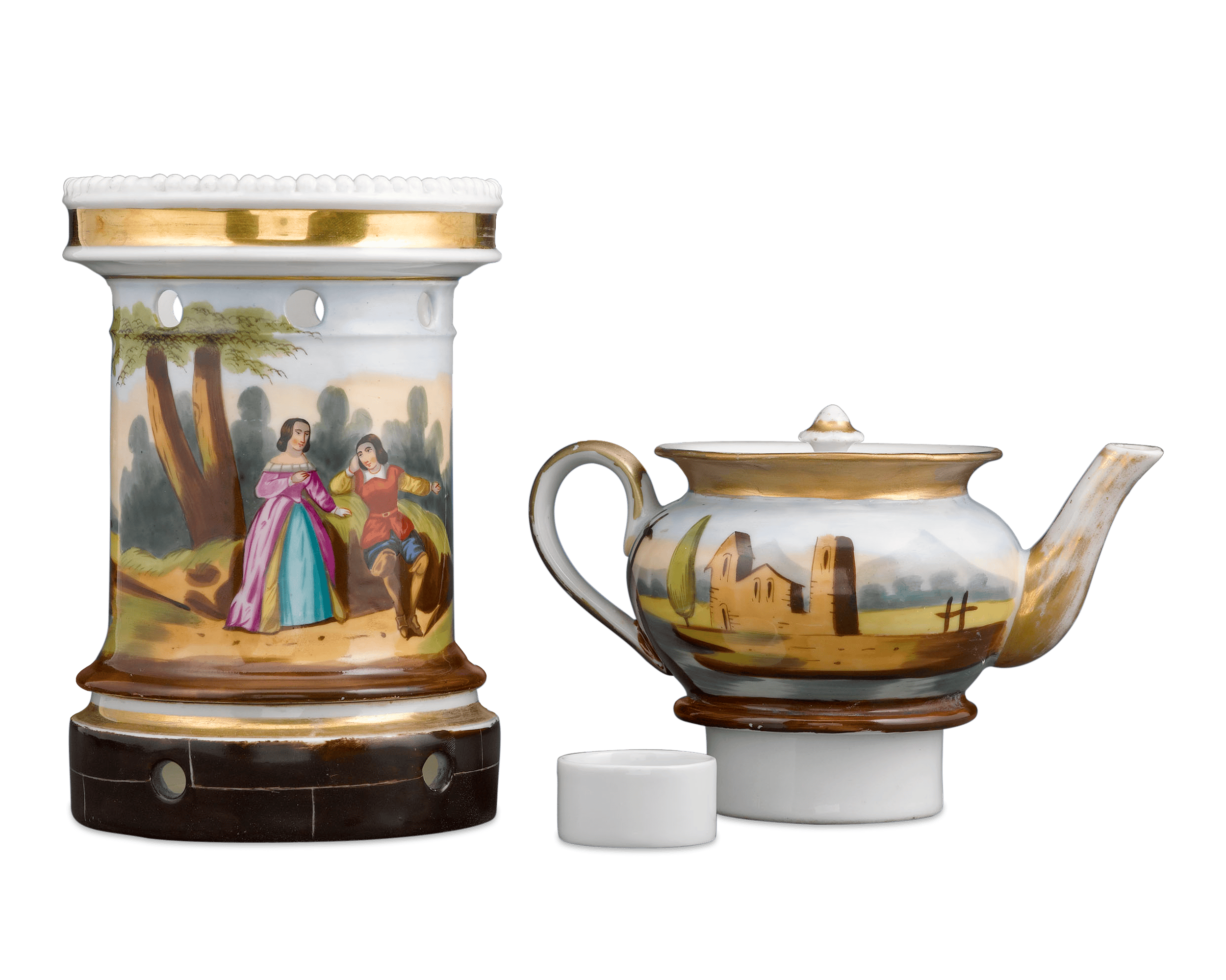French Porcelain Veilleuse