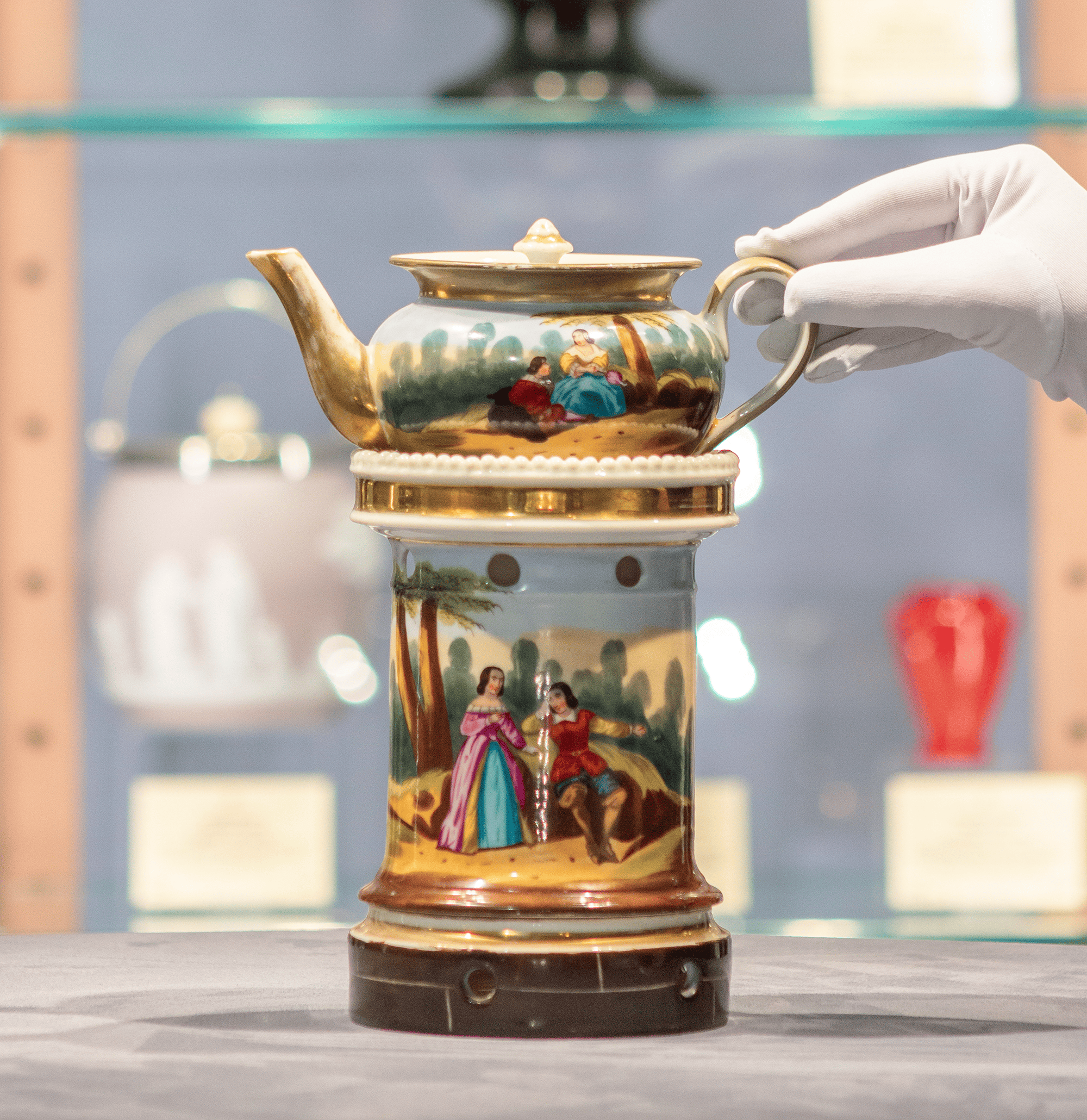 French Porcelain Veilleuse