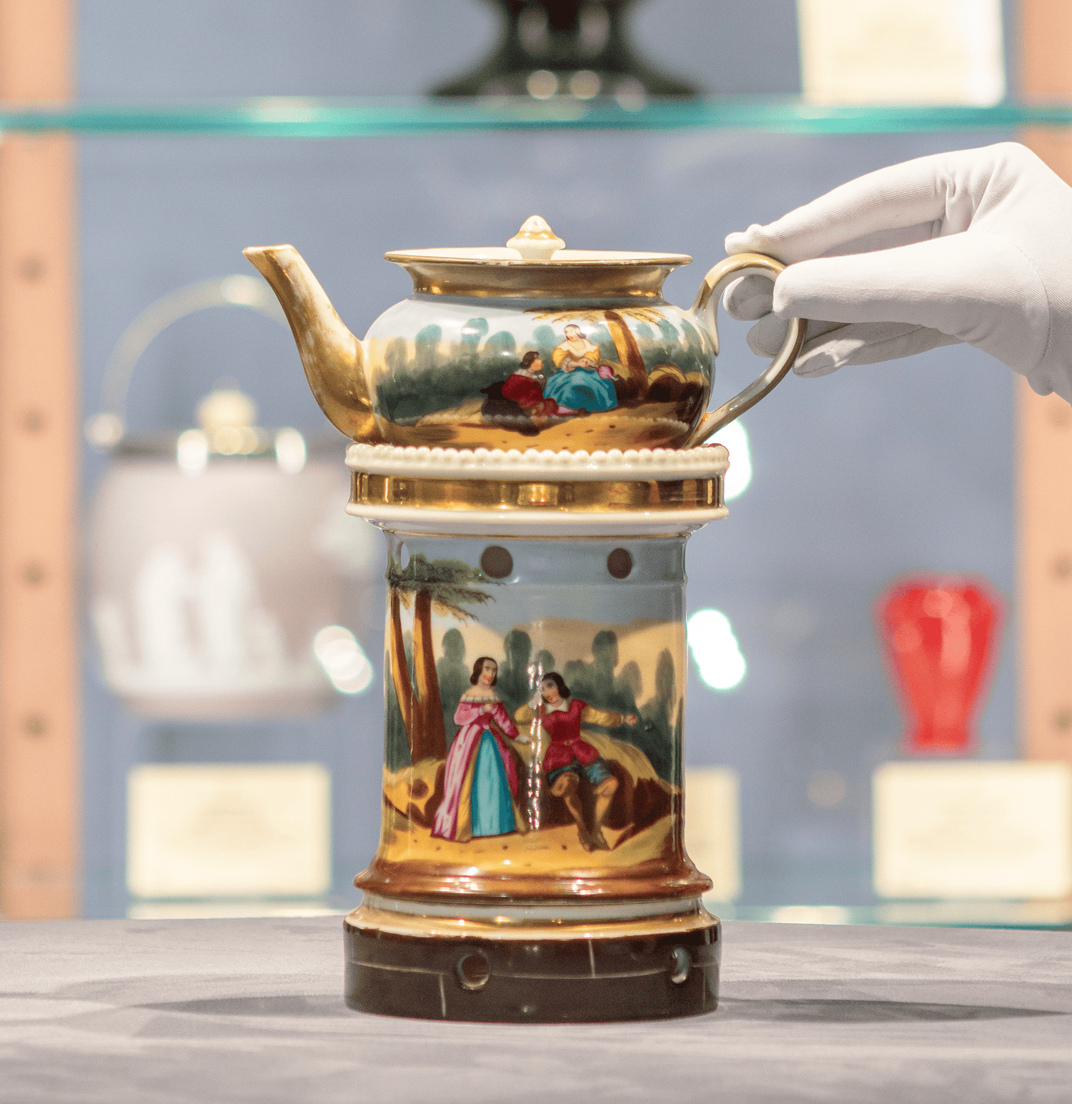 French Porcelain Veilleuse