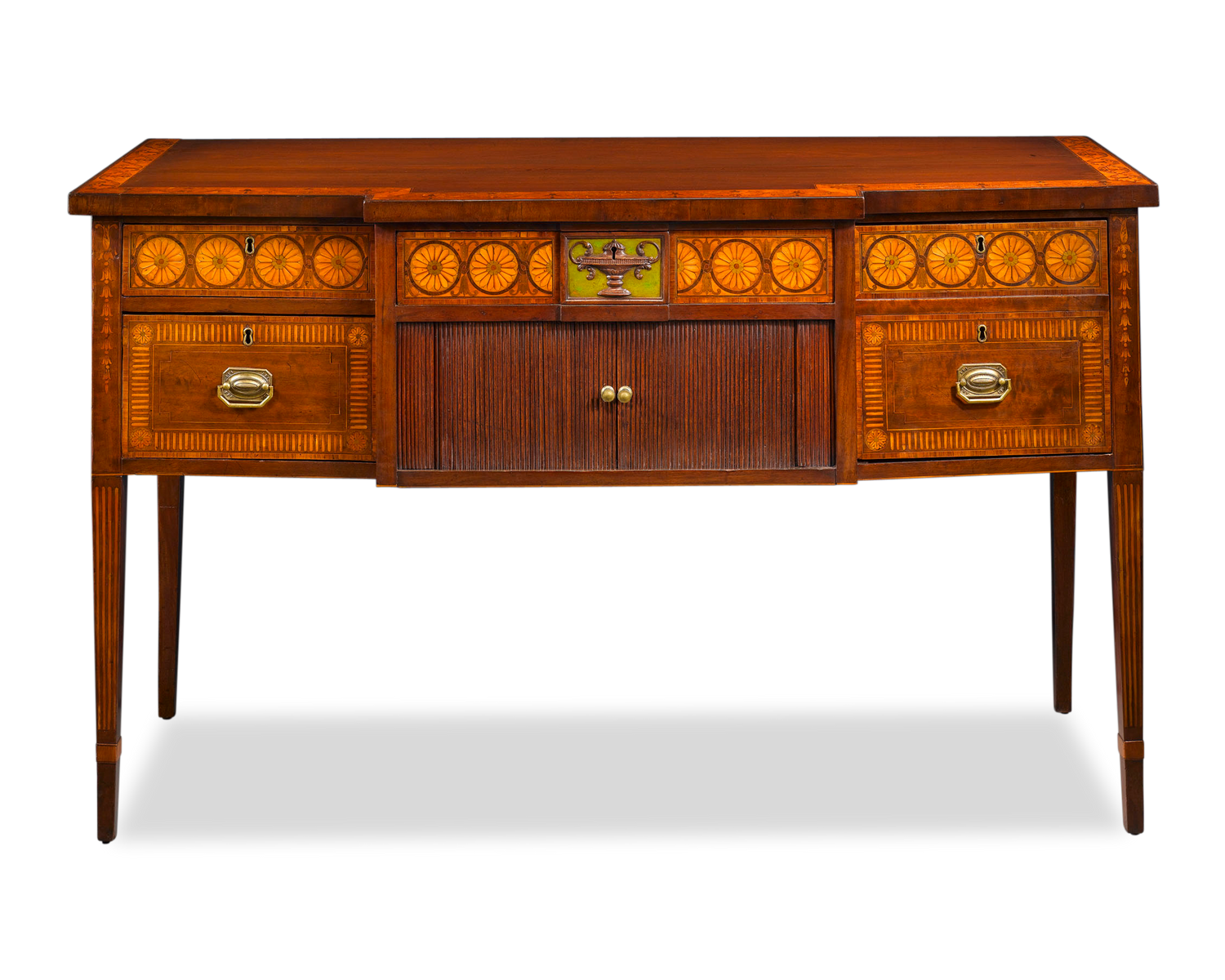 This luxuriously crafted sideboard was almost certainly crafted by Hepplewhite