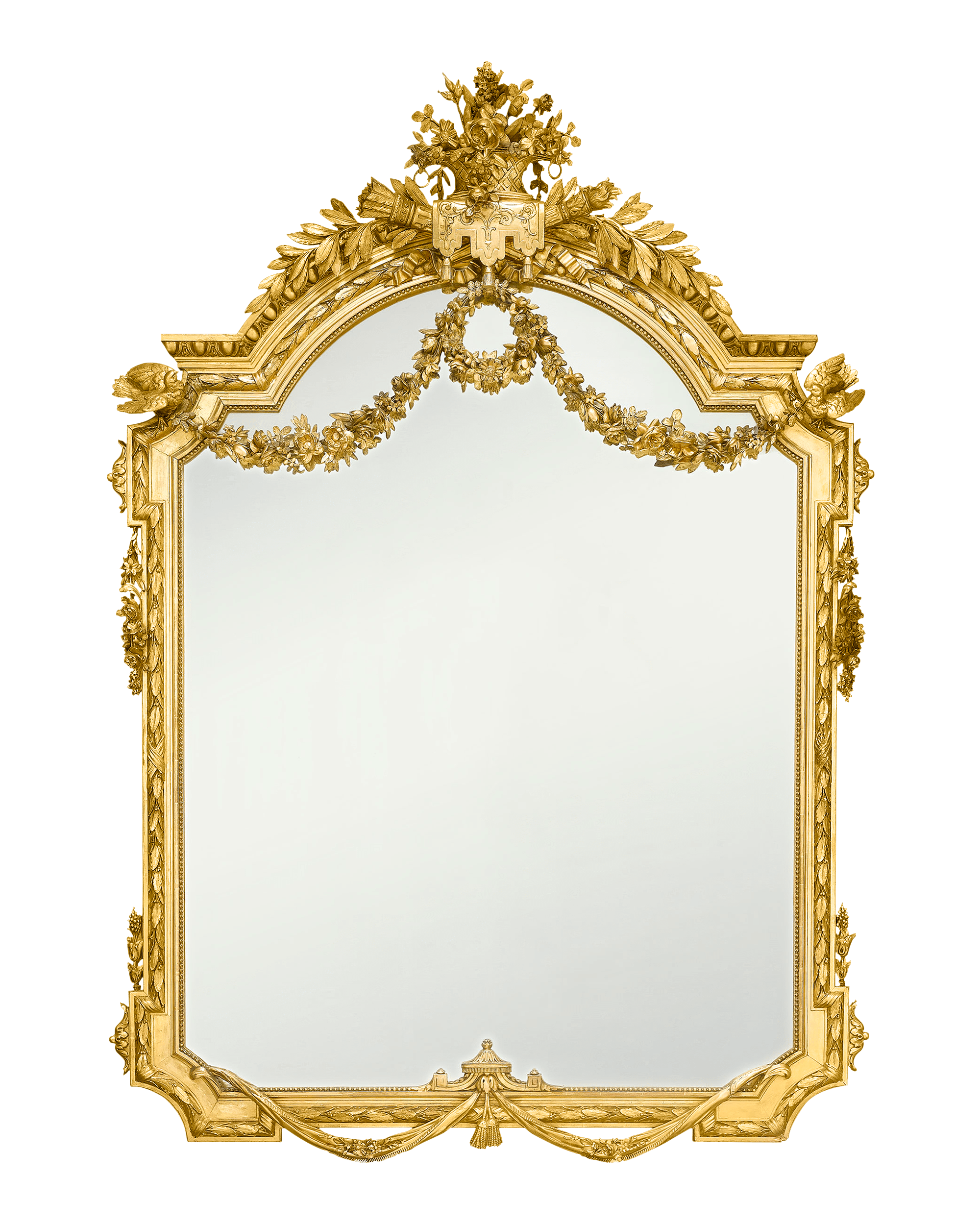 This Napoleon III mirror is an exceptional example of Second Empire grandeur
