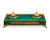Malachite and Bronze Inkwell