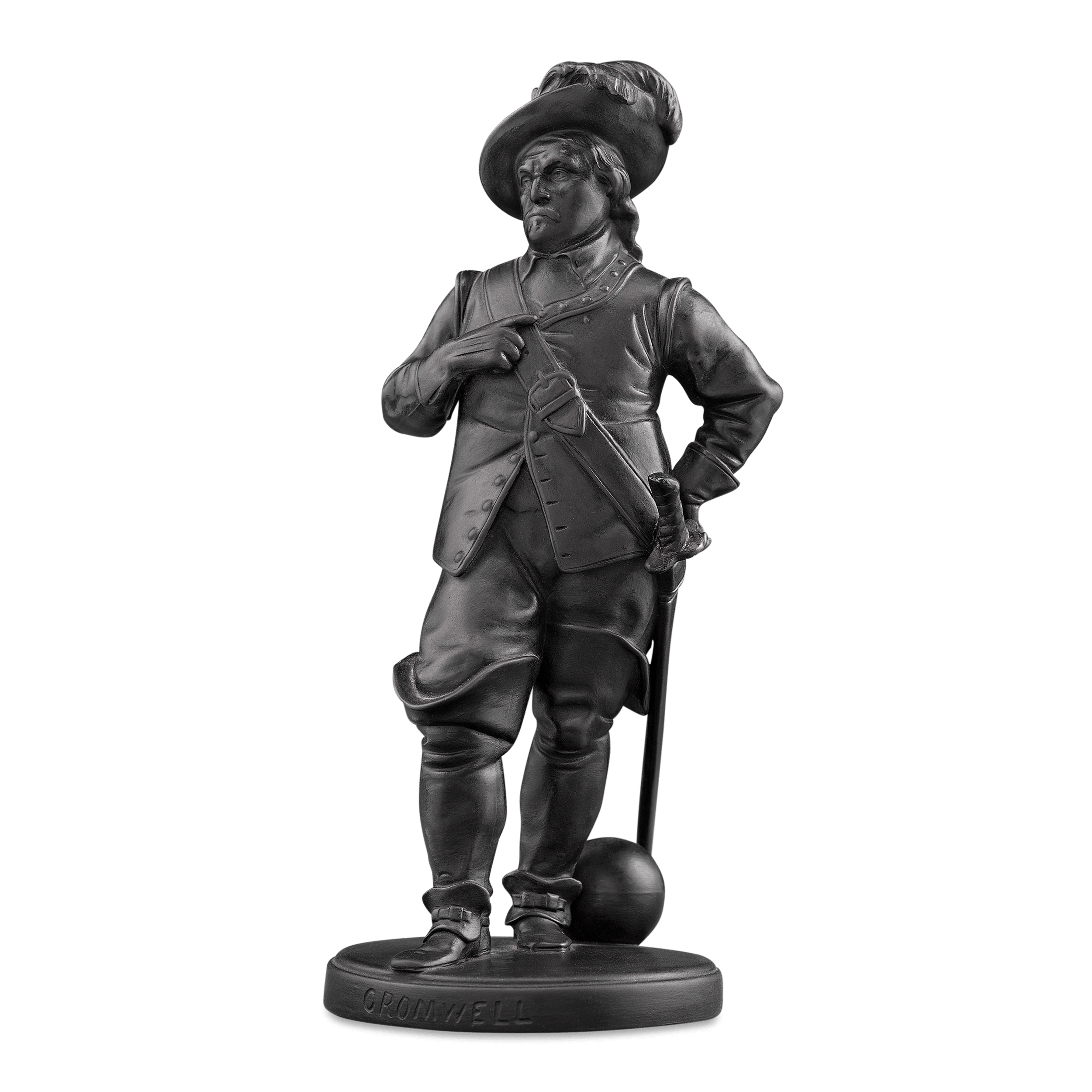 Wedgwood Black Basalt Statue of Oliver Cromwell