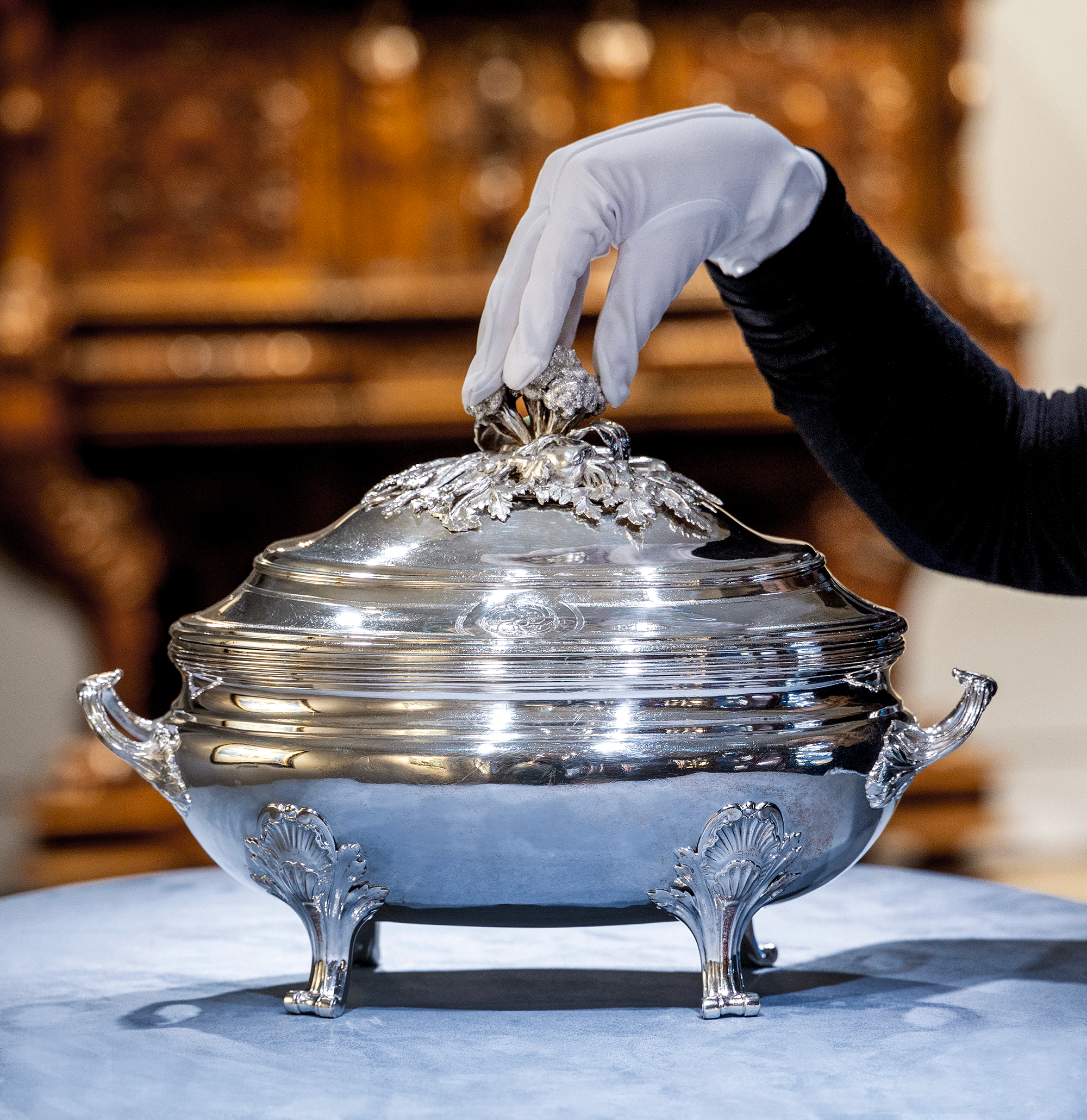 Louis XV Silver Tureen by Jean-Baptiste-Francois Cheret