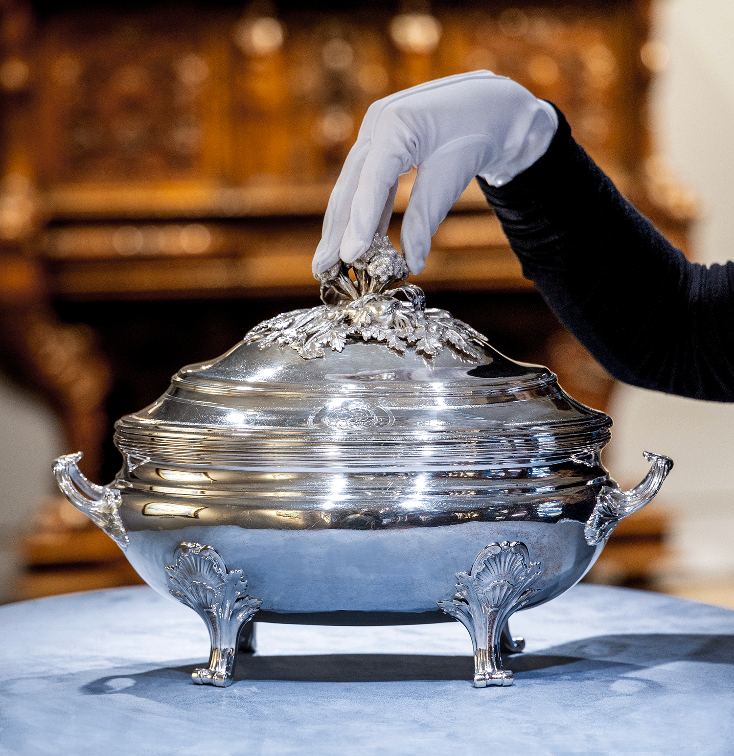 Louis XV Silver Tureen by Jean-Baptiste-Francois Cheret
