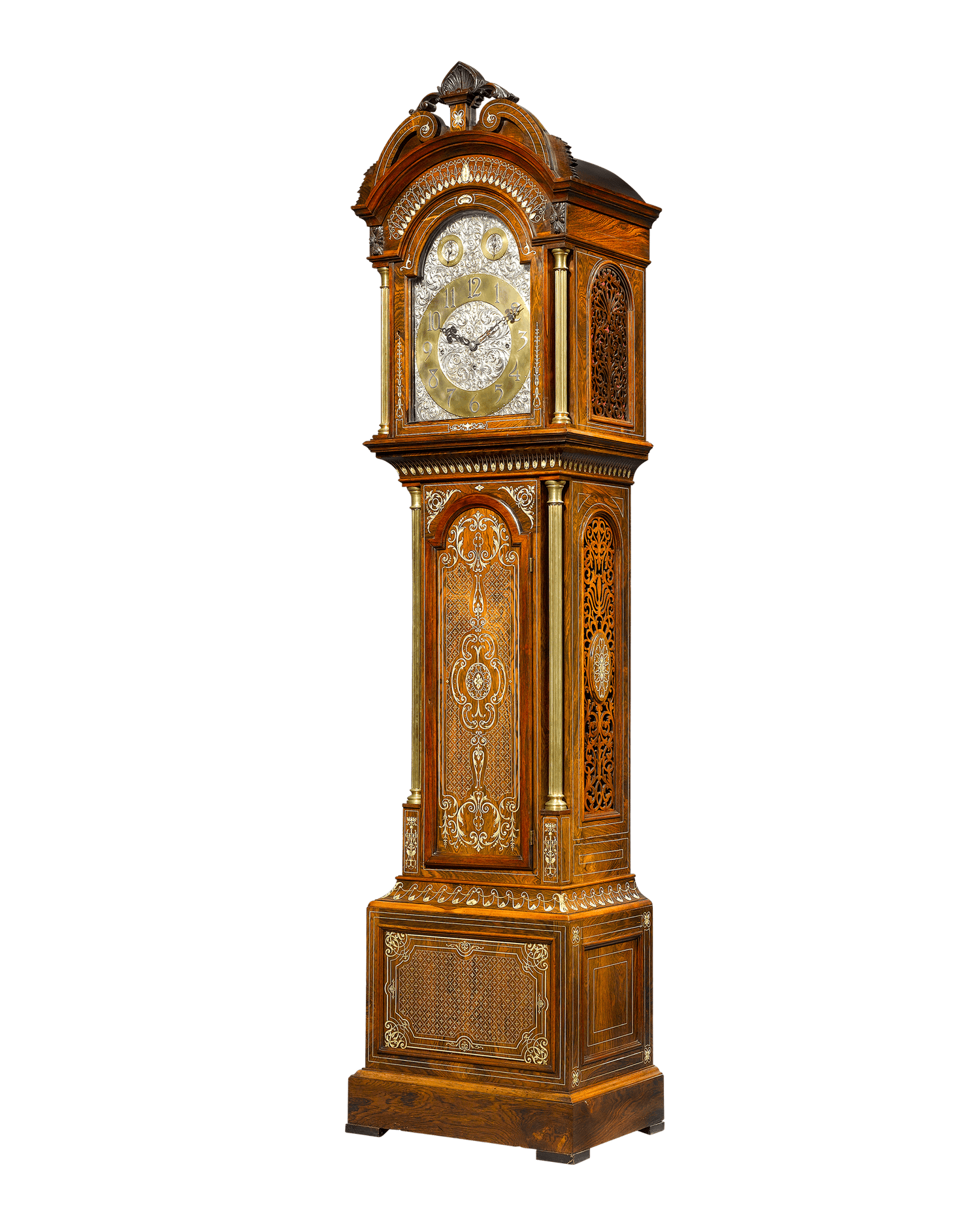 Rosewood Grandfather Clock