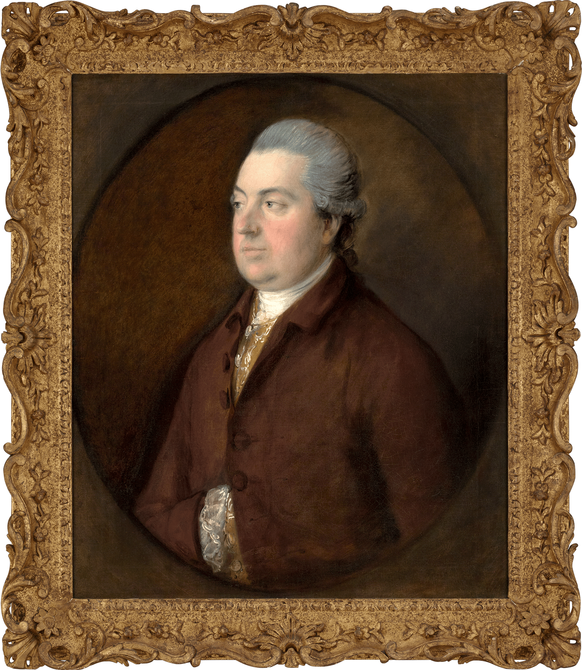 This portrait was completed circa 1766, when Gainsborough lived in the fashionable spa town of Bath