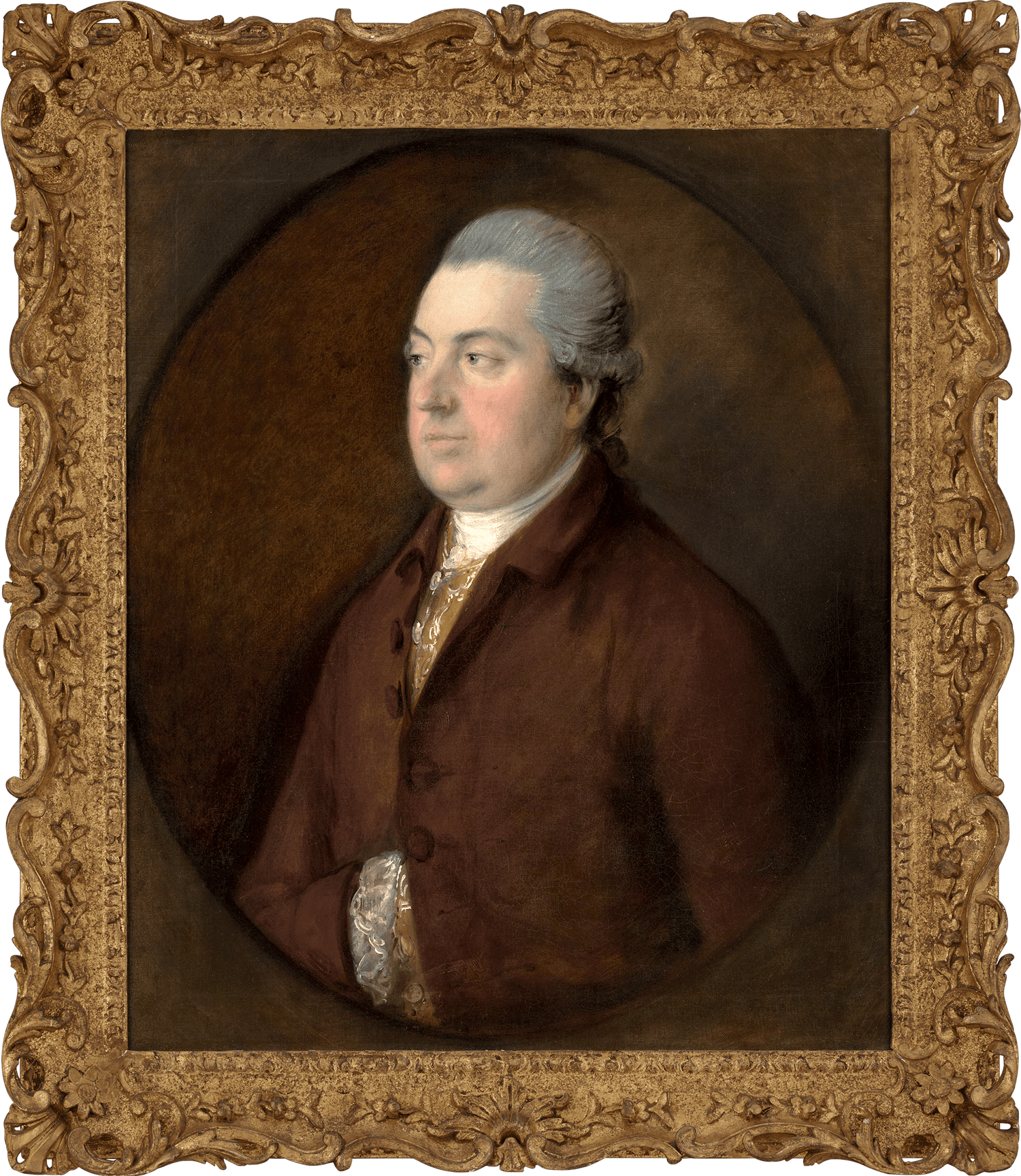 This portrait was completed circa 1766, when Gainsborough lived in the fashionable spa town of Bath