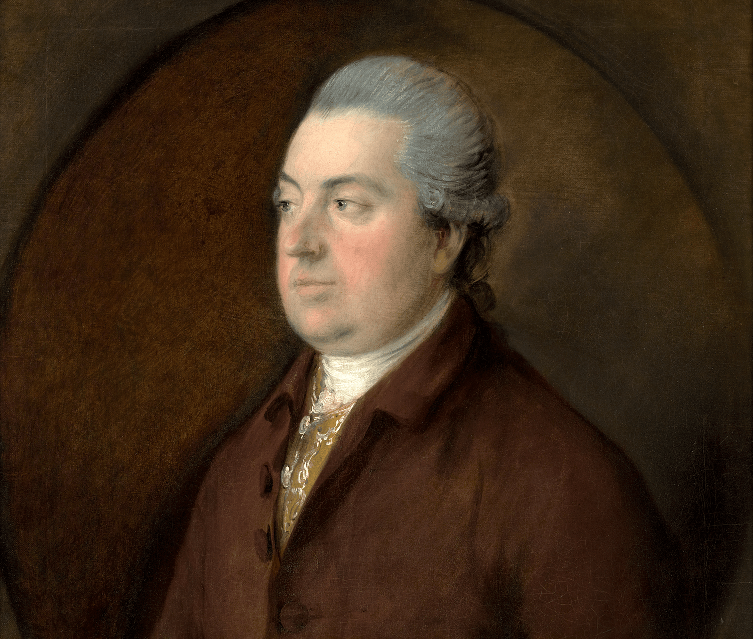 Gainsborough painted Bennett, a prosperous businessman, in the prime of life