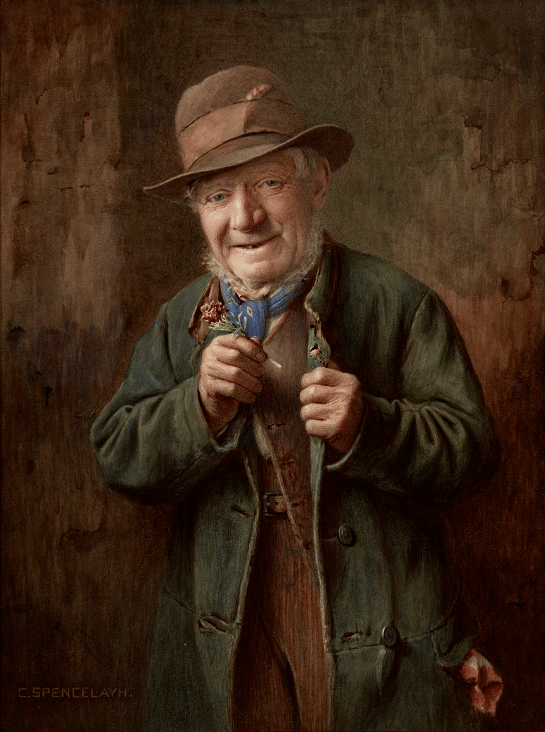 The Buttonhole by Charles Spencelayh