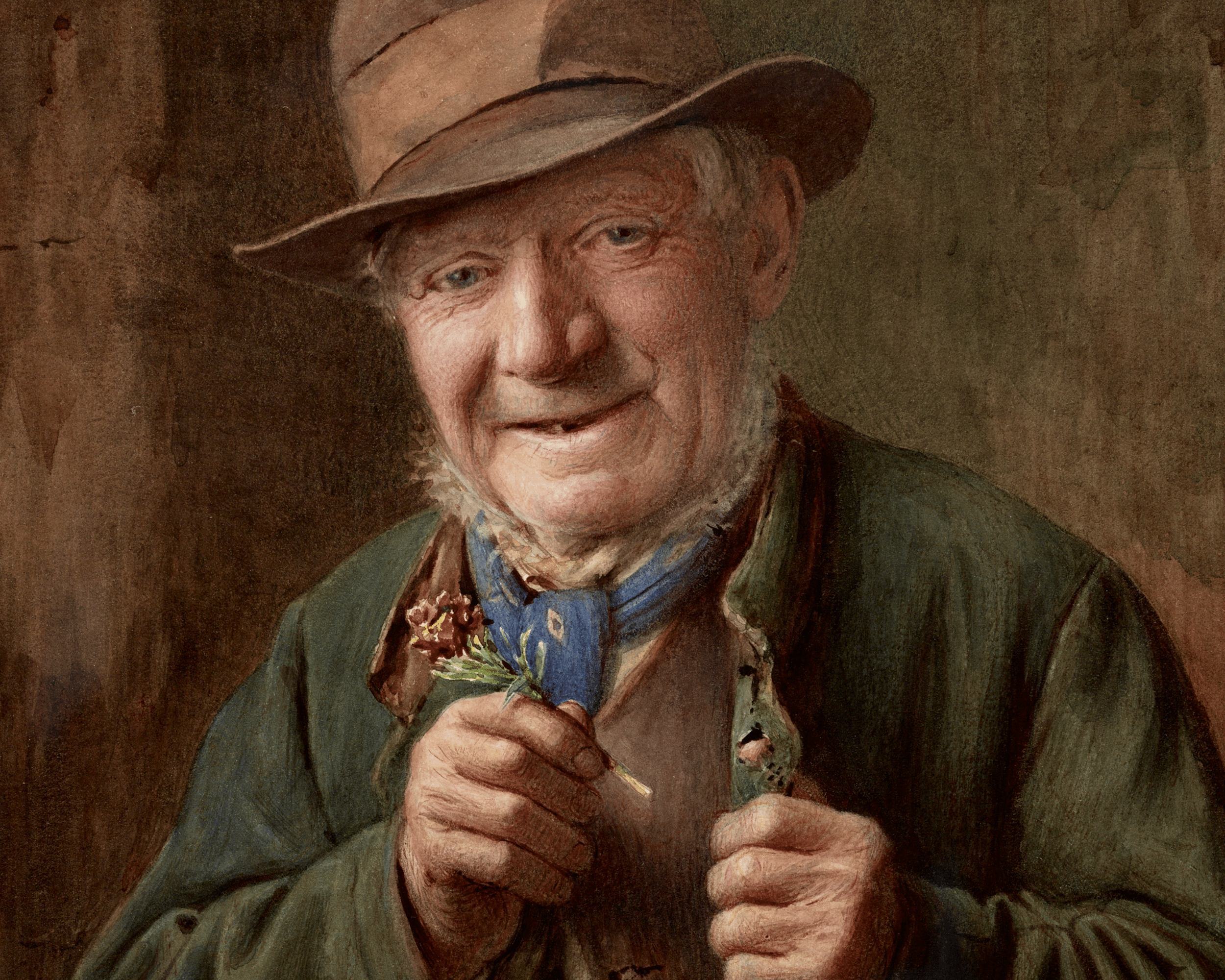 The Buttonhole by Charles Spencelayh