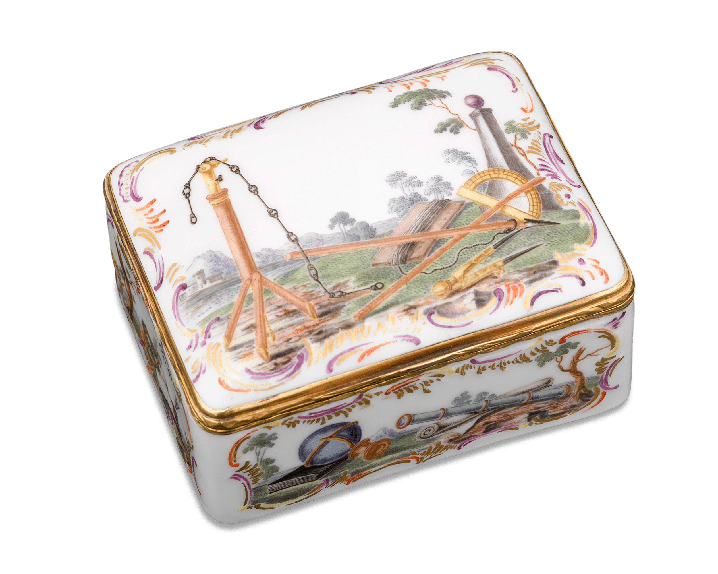 German Porcelain Snuff Box