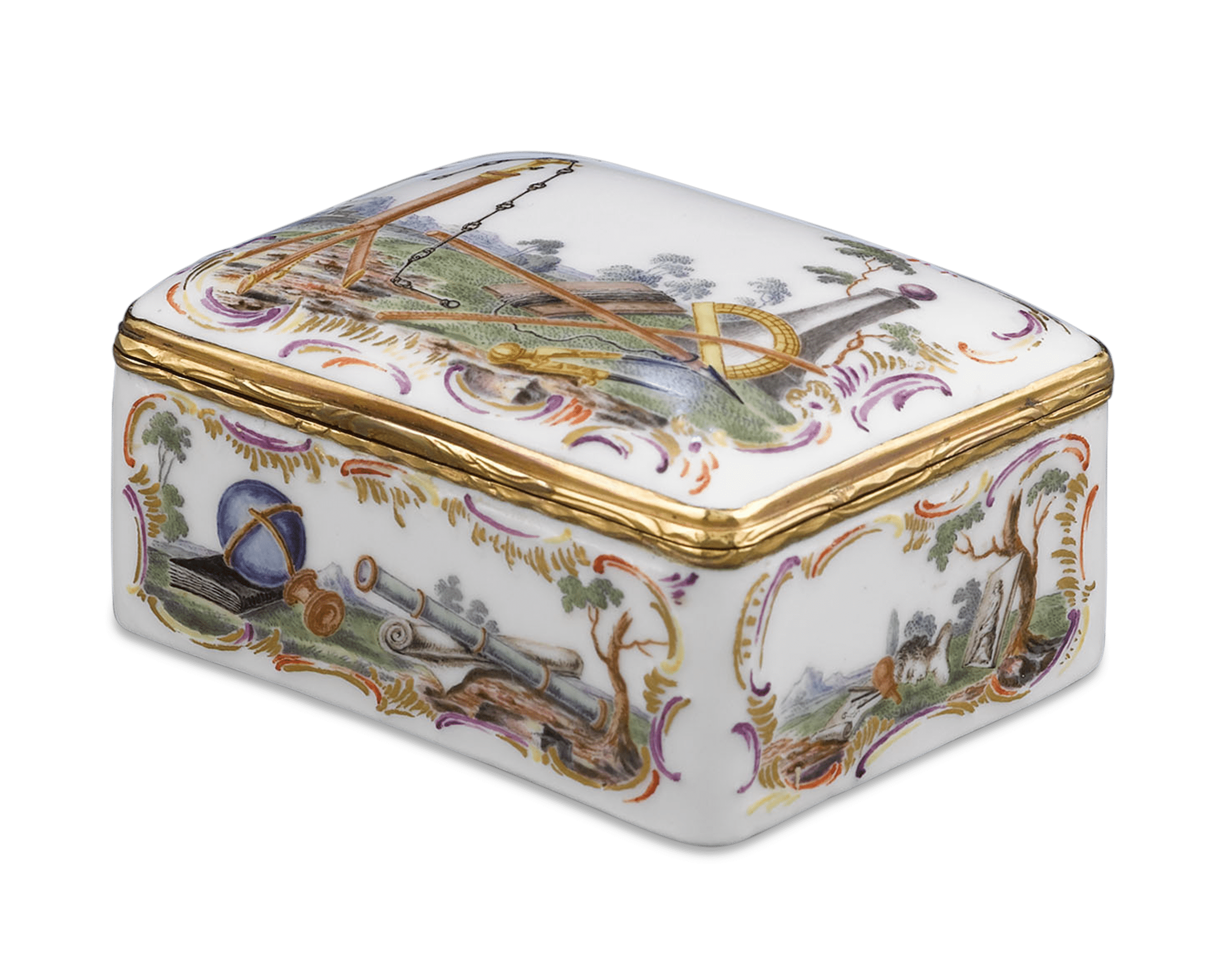 German Porcelain Snuff Box