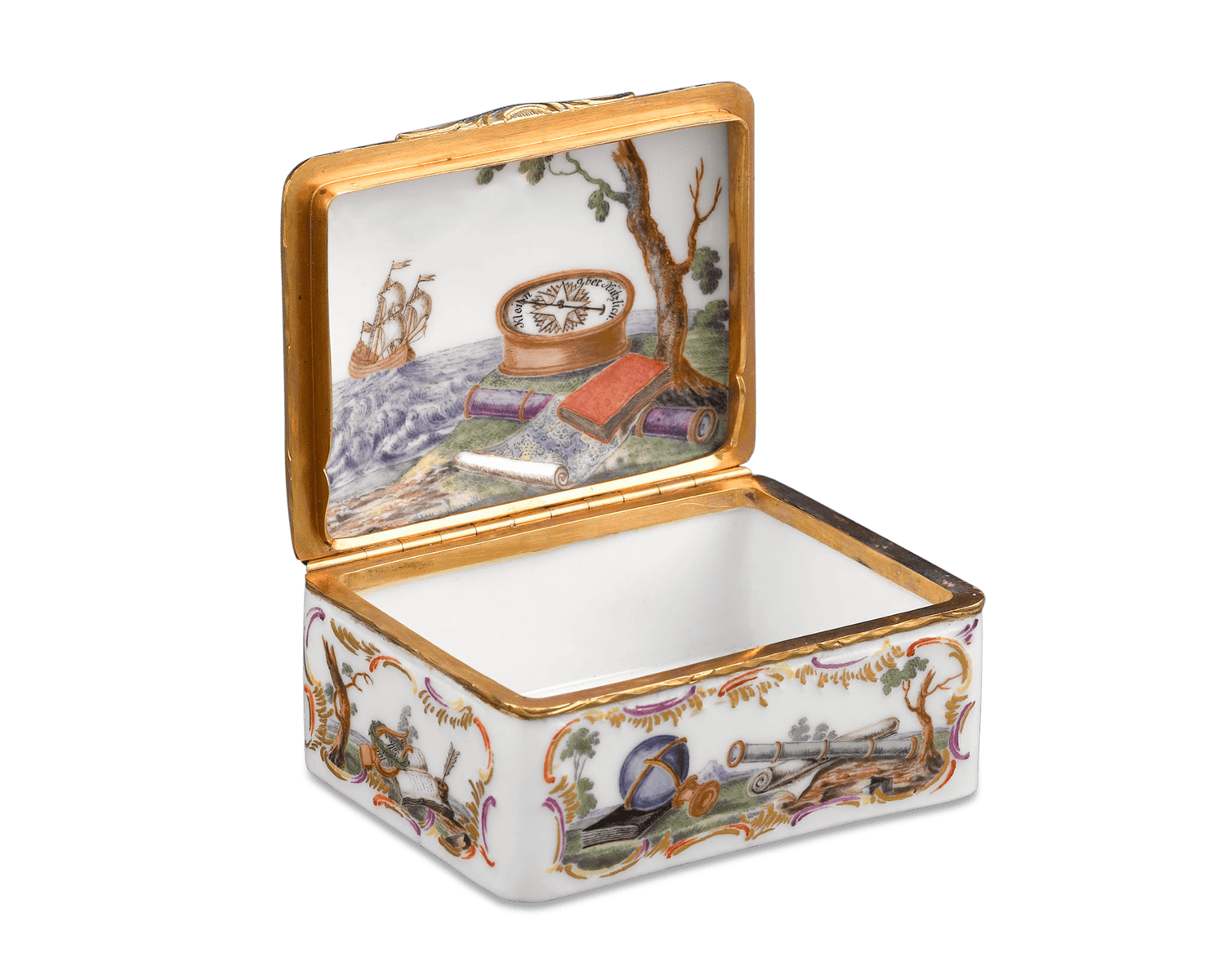 German Porcelain Snuff Box