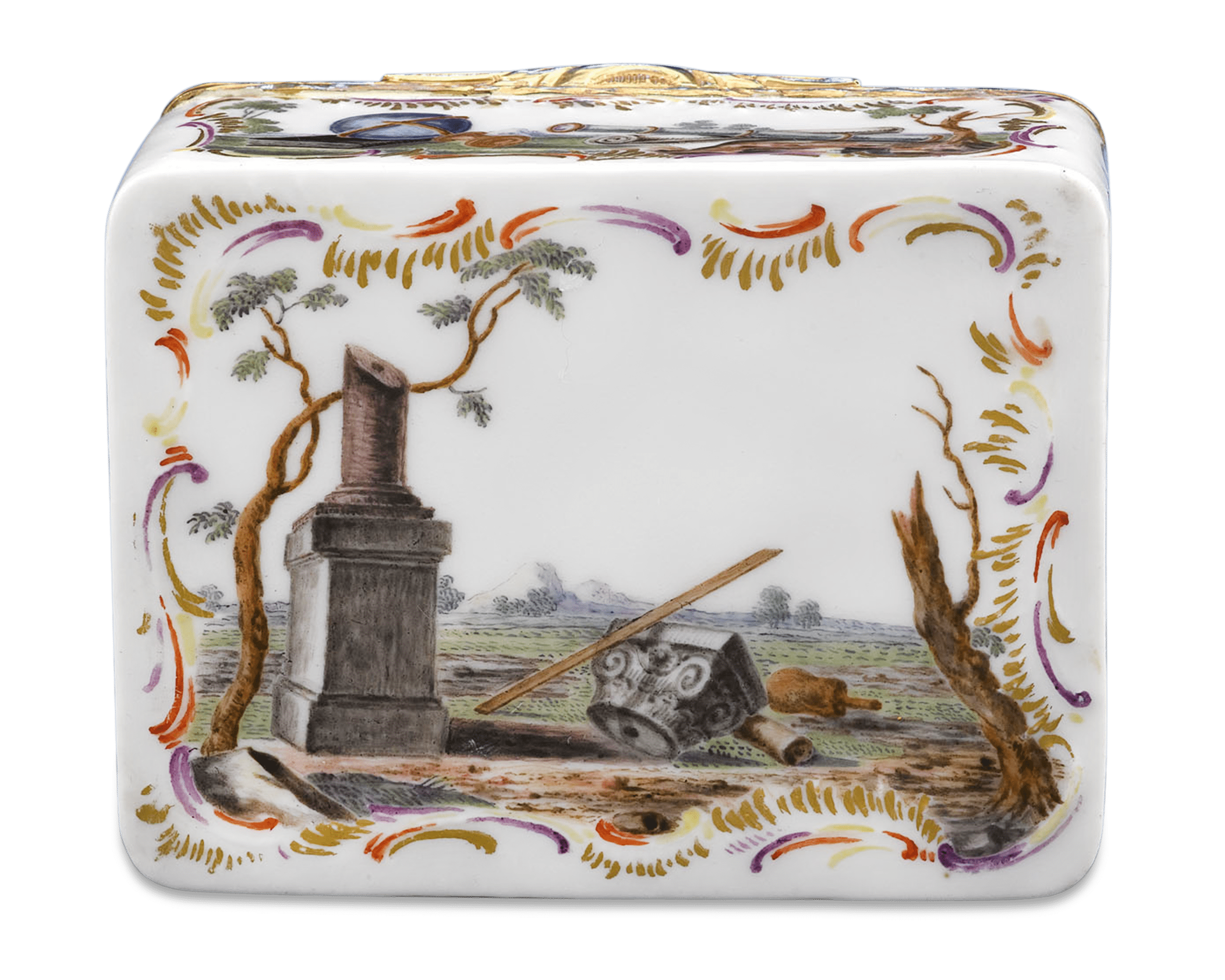 German Porcelain Snuff Box