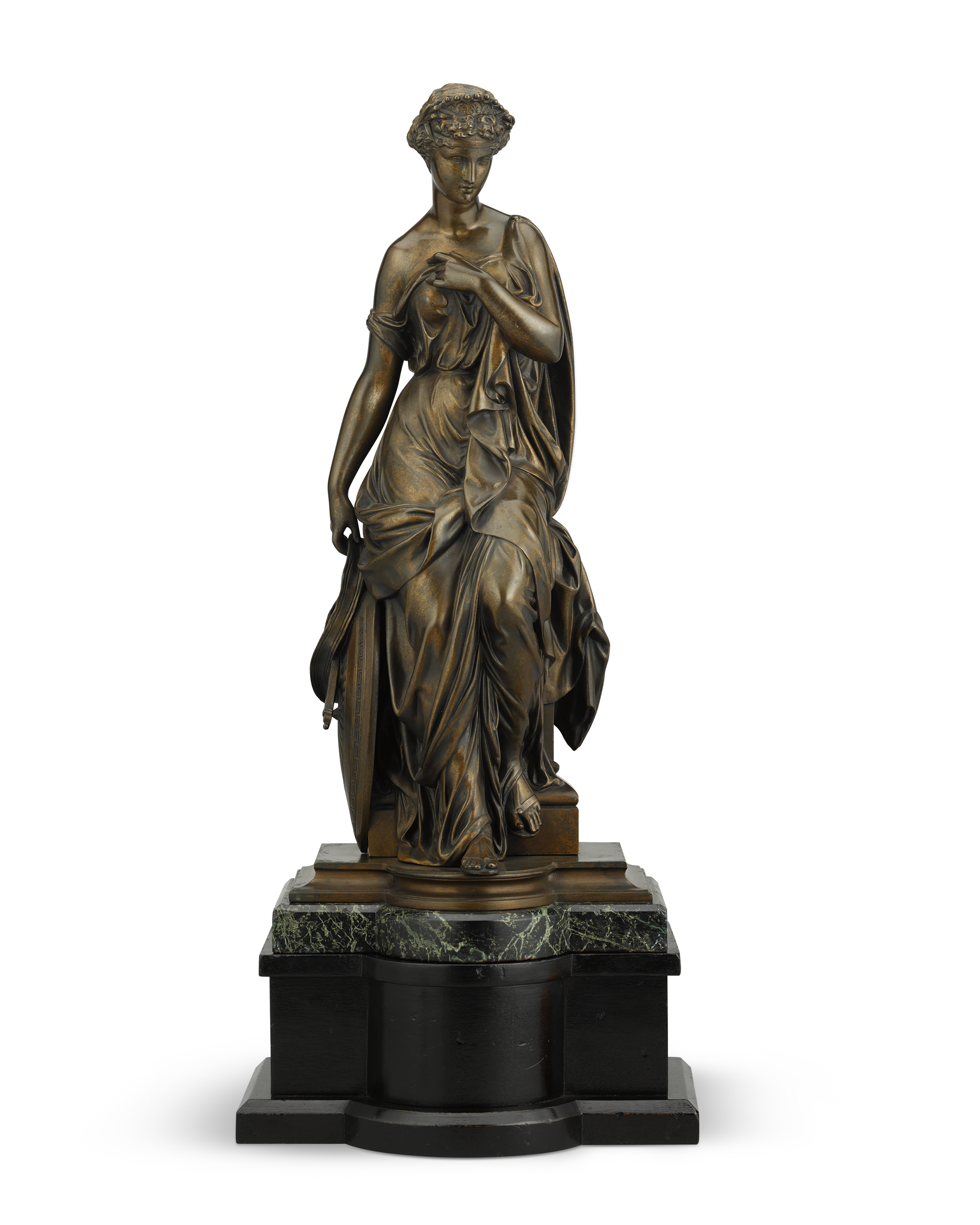 French Bronze Goddess by Emile Bruchon