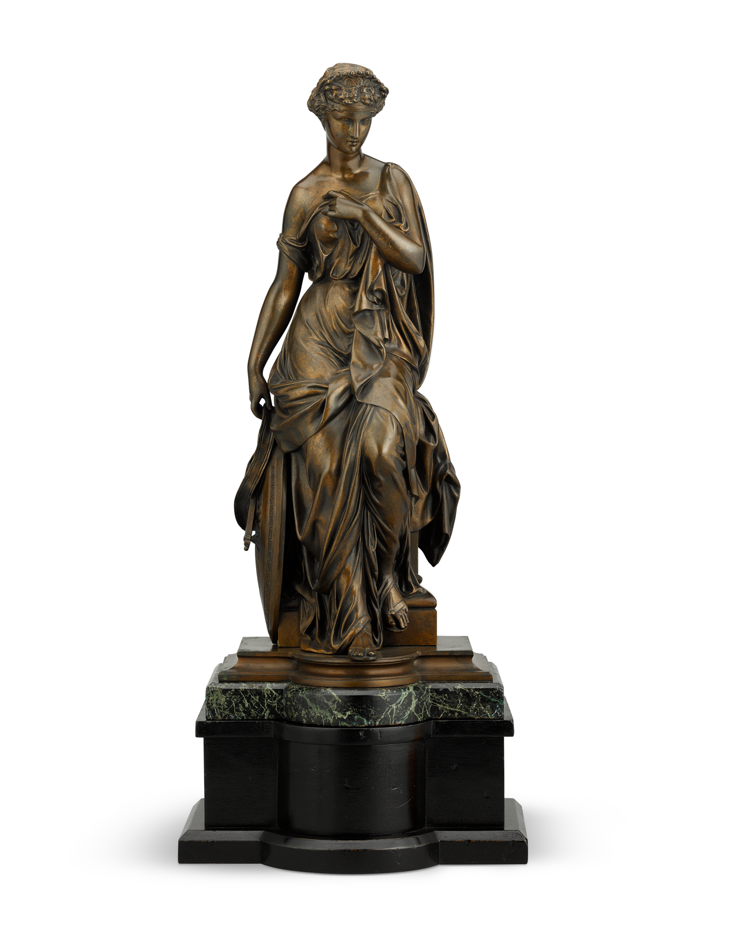 French Bronze Goddess by Emile Bruchon