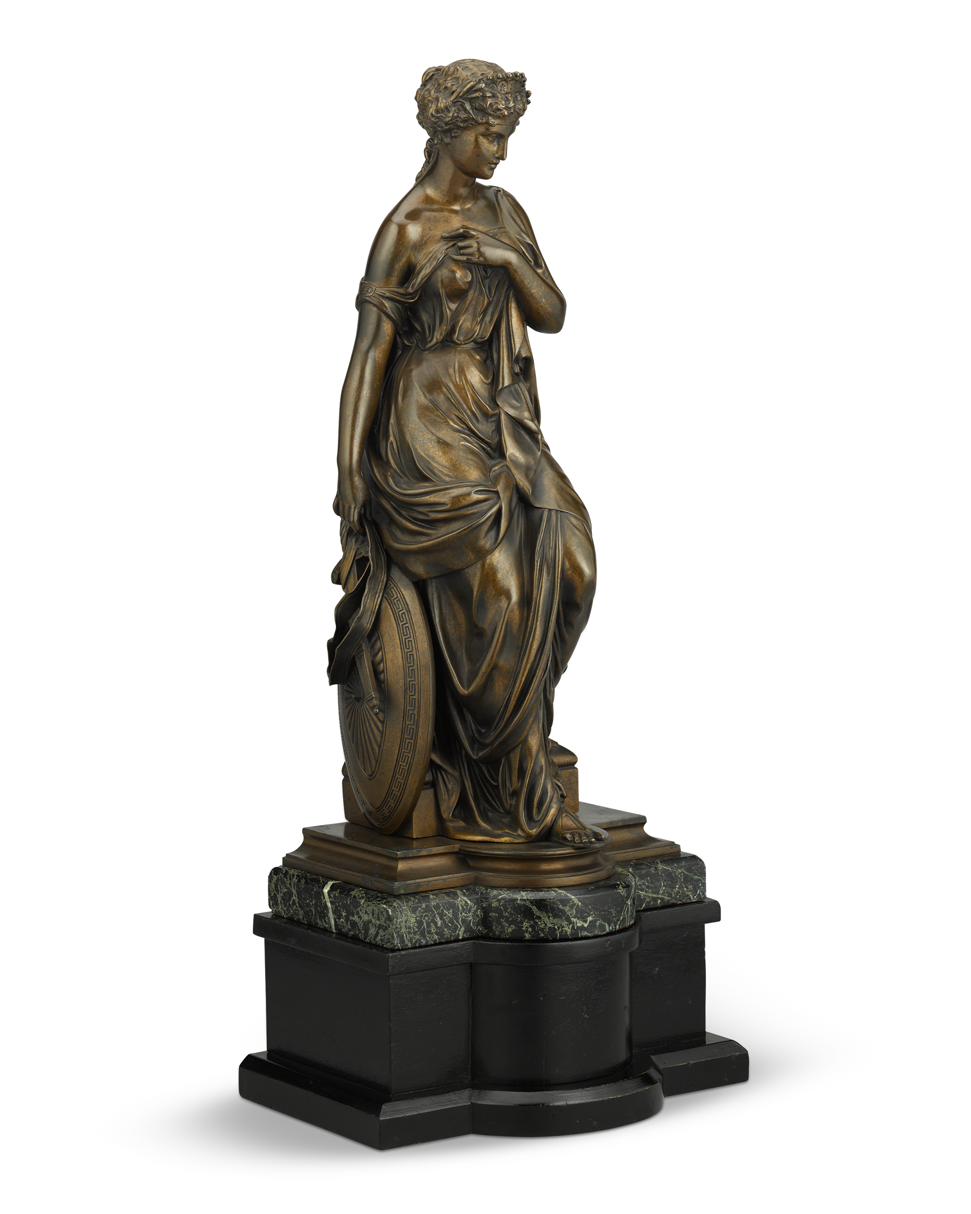 French Bronze Goddess by Emile Bruchon