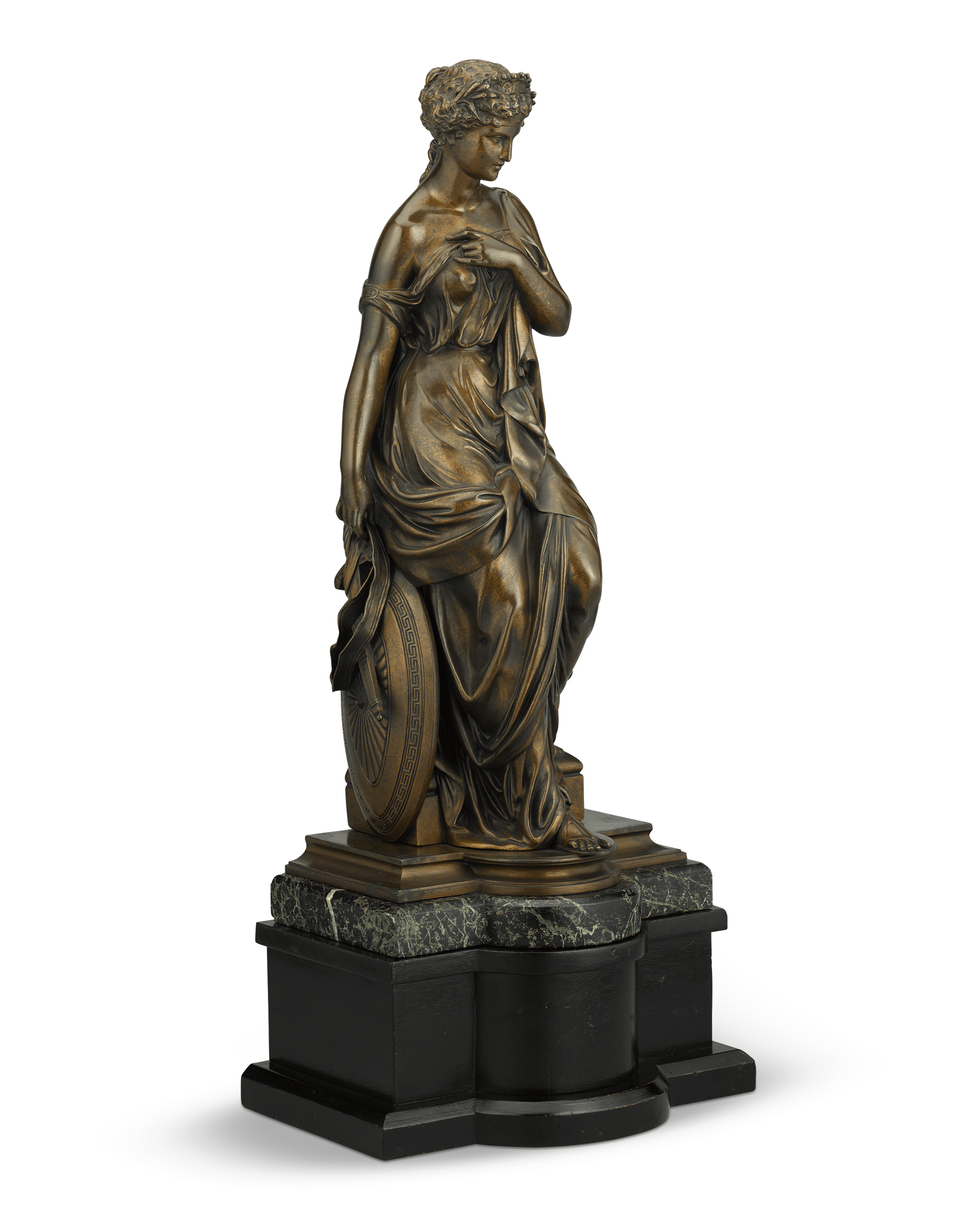 French Bronze Goddess by Emile Bruchon