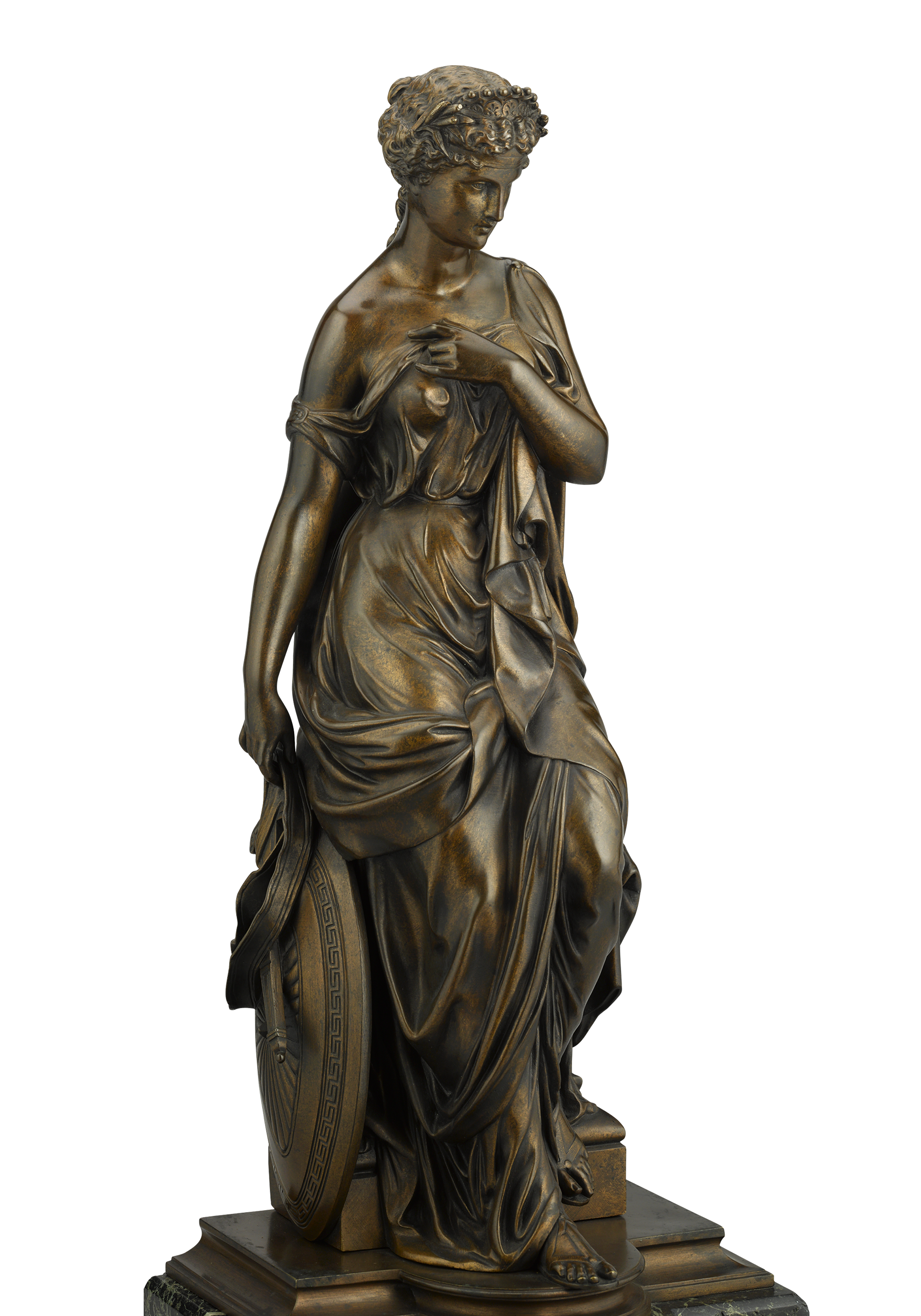 French Bronze Goddess by Emile Bruchon