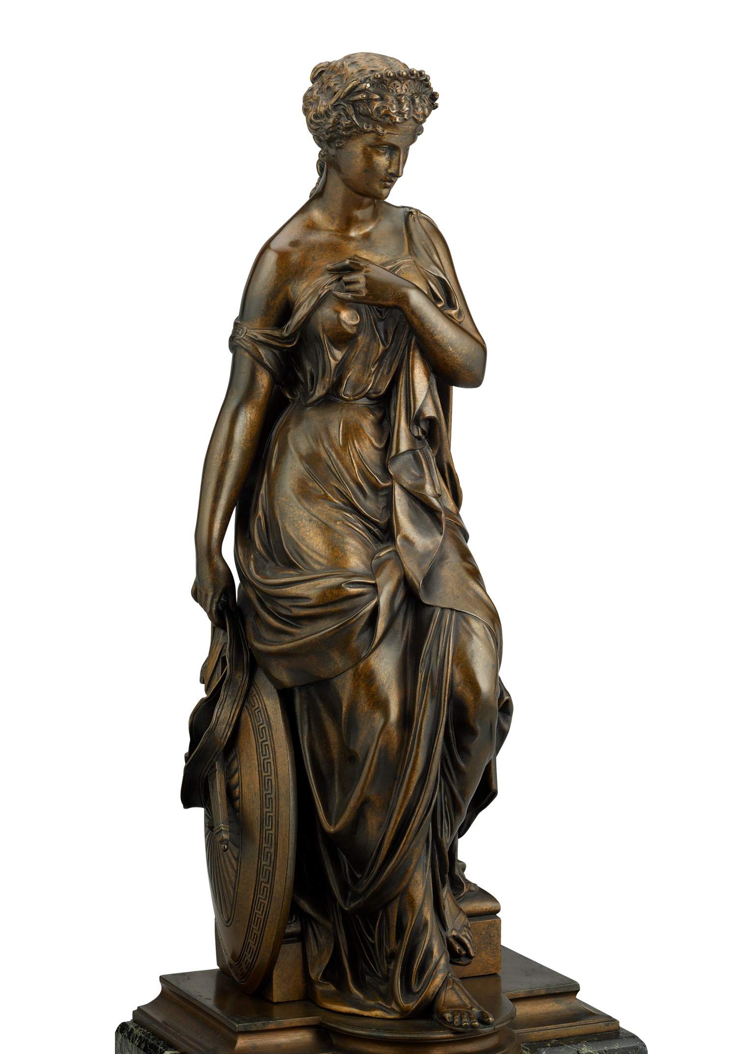 French Bronze Goddess by Emile Bruchon