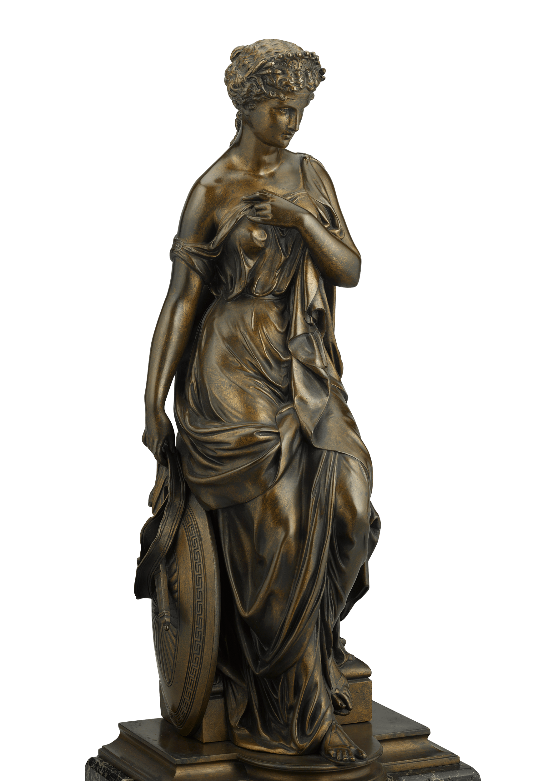 French Bronze Goddess by Emile Bruchon