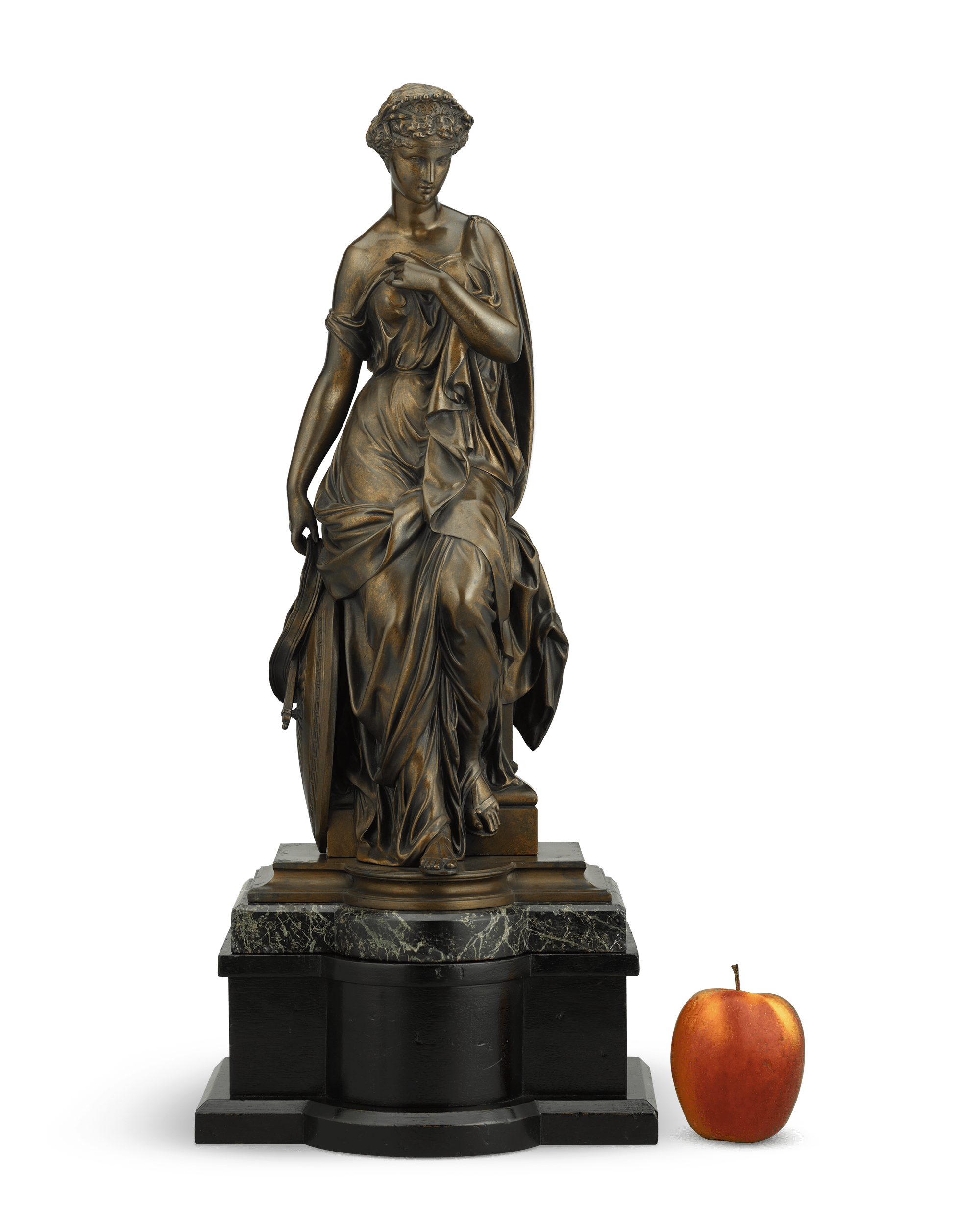 French Bronze Goddess by Emile Bruchon