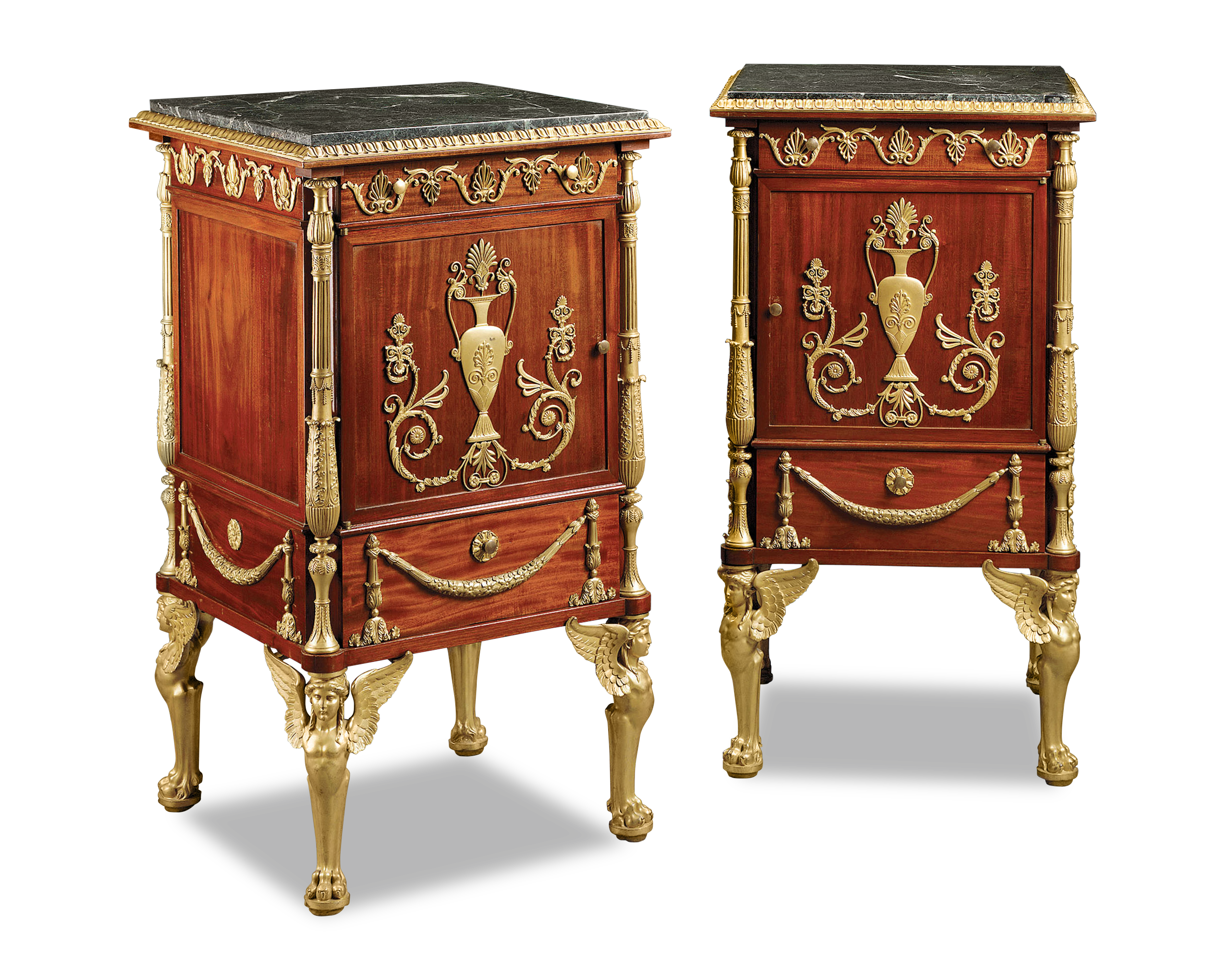 Krieger was inspired by the furnishings of Malmaison, one of Napoleon and Josephine's palaces