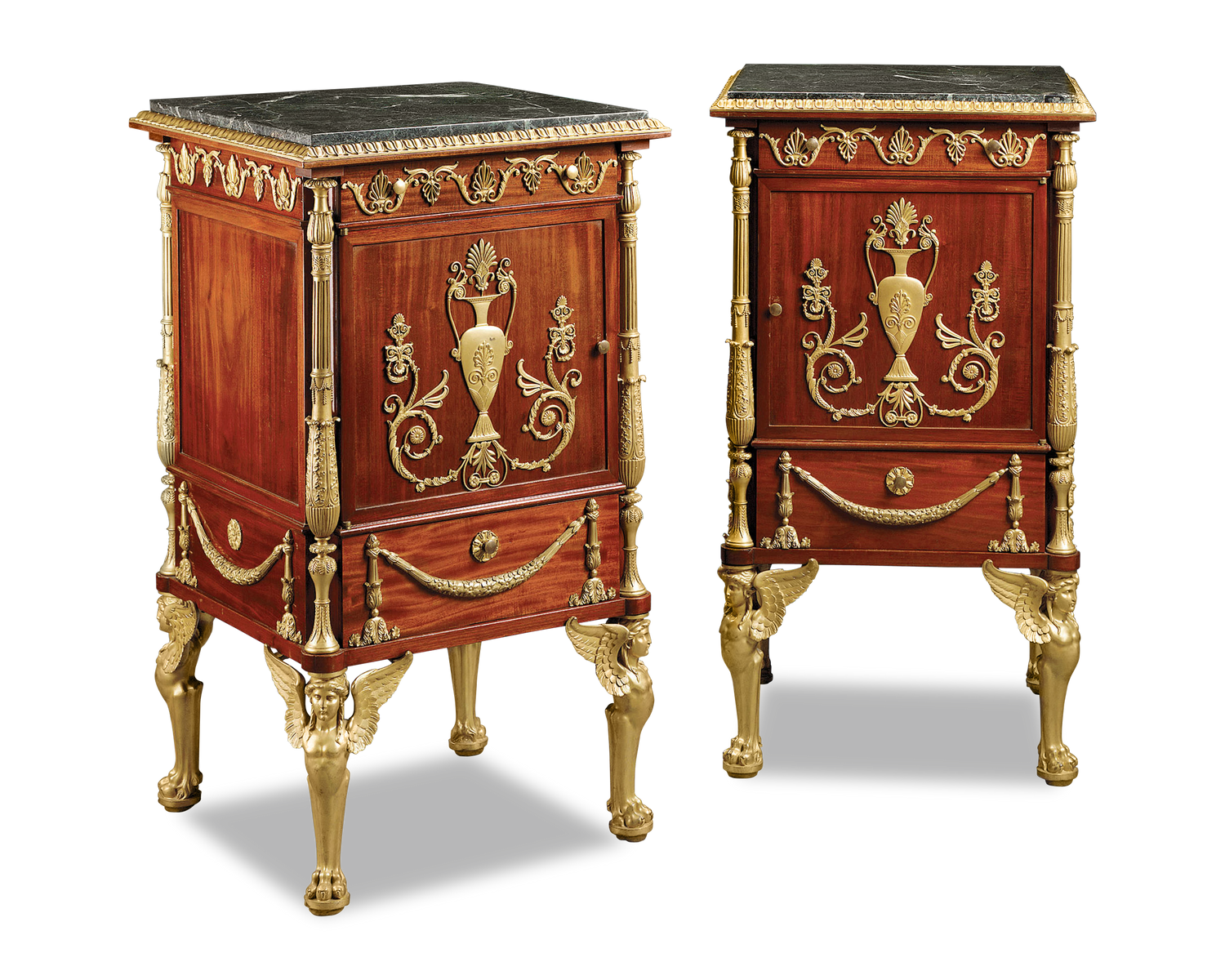 Krieger was inspired by the furnishings of Malmaison, one of Napoleon and Josephine's palaces