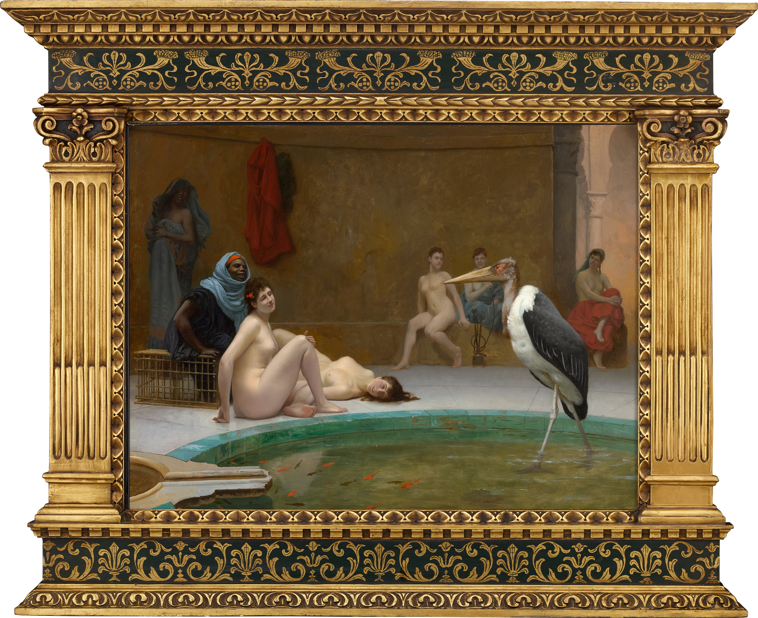 Le Marabout: In the Harem Bath by Jean-Léon Gérôme