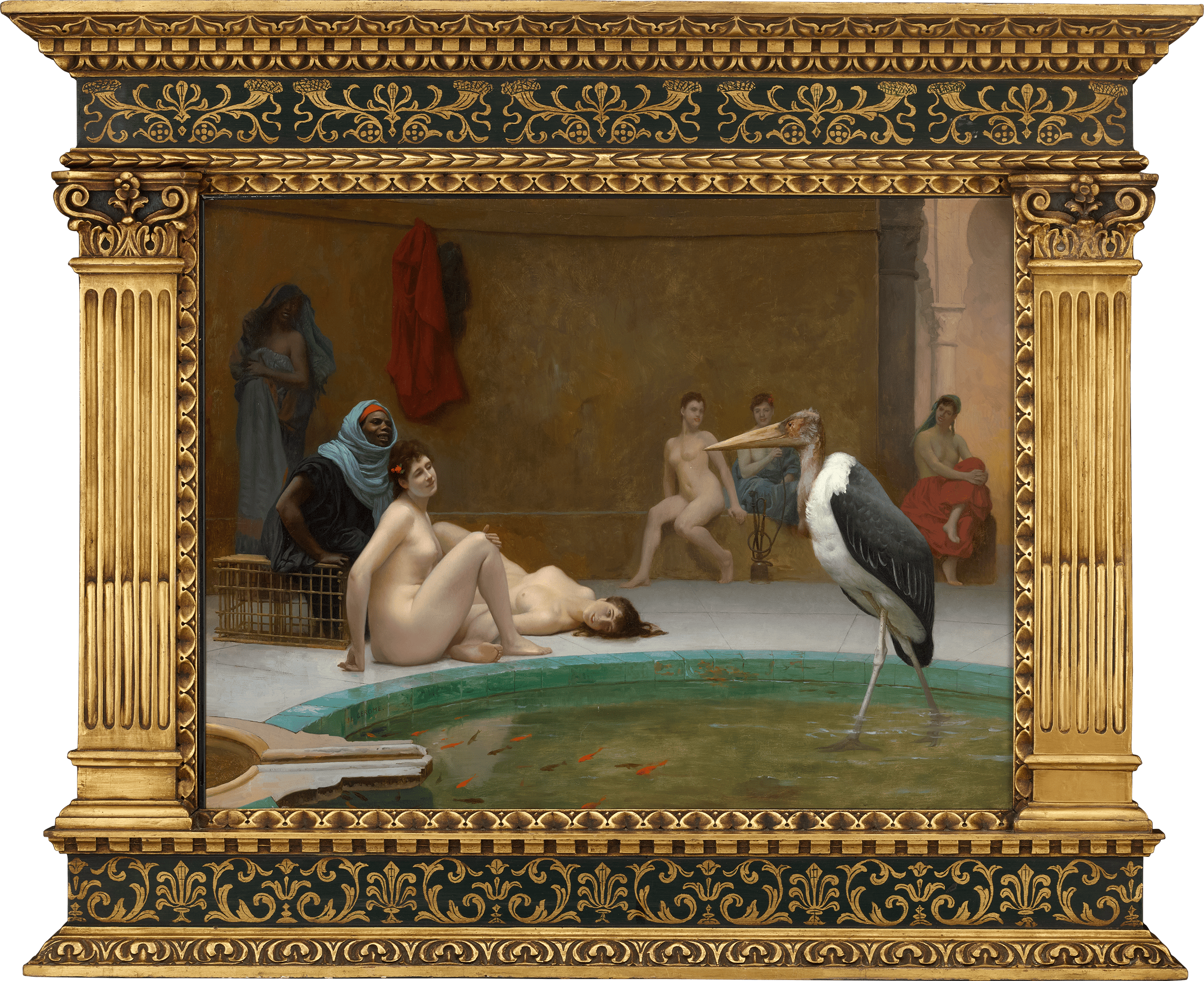 Le Marabout: In the Harem Bath by Jean-Léon Gérôme