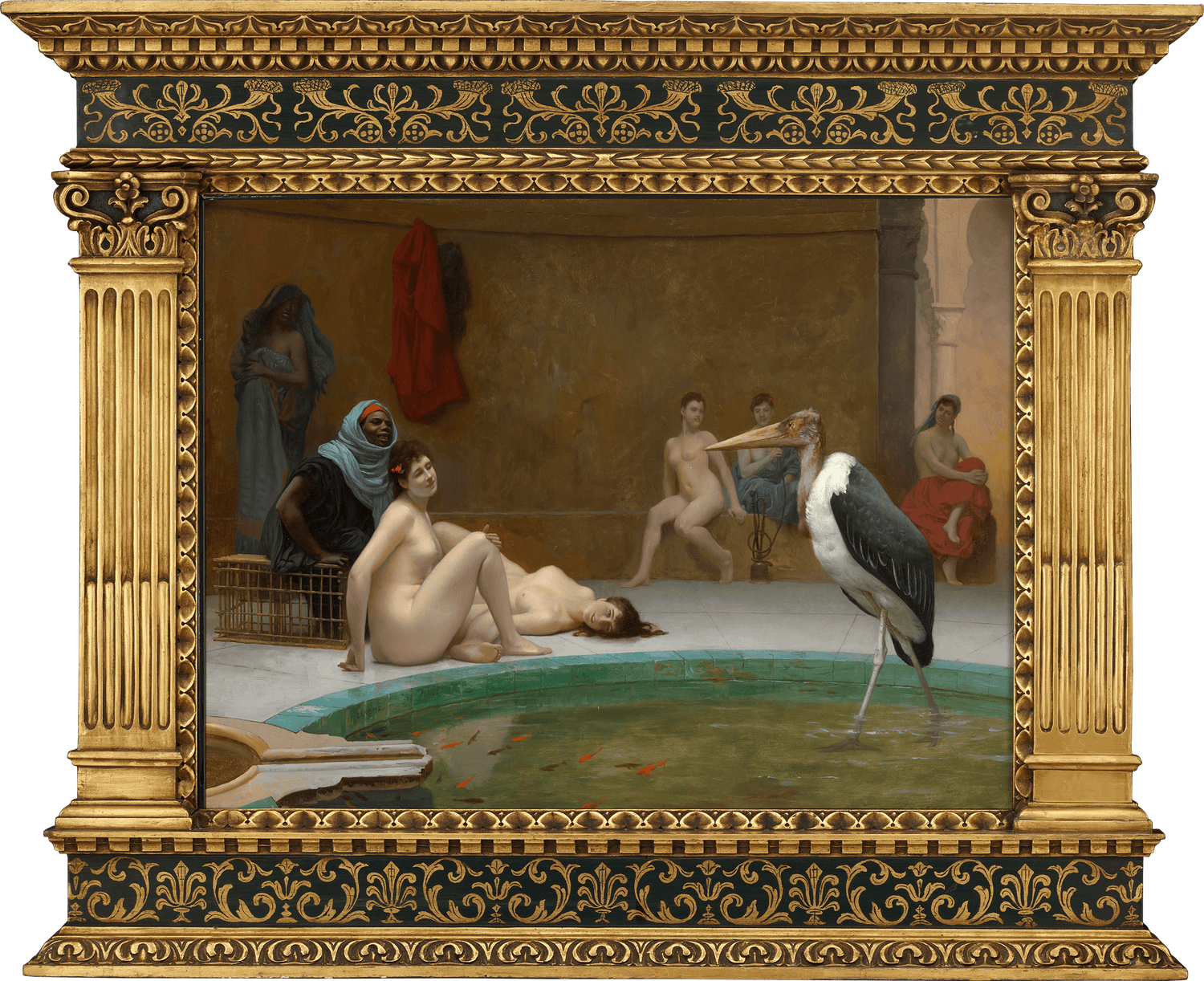 Le Marabout: In the Harem Bath by Jean-Léon Gérôme