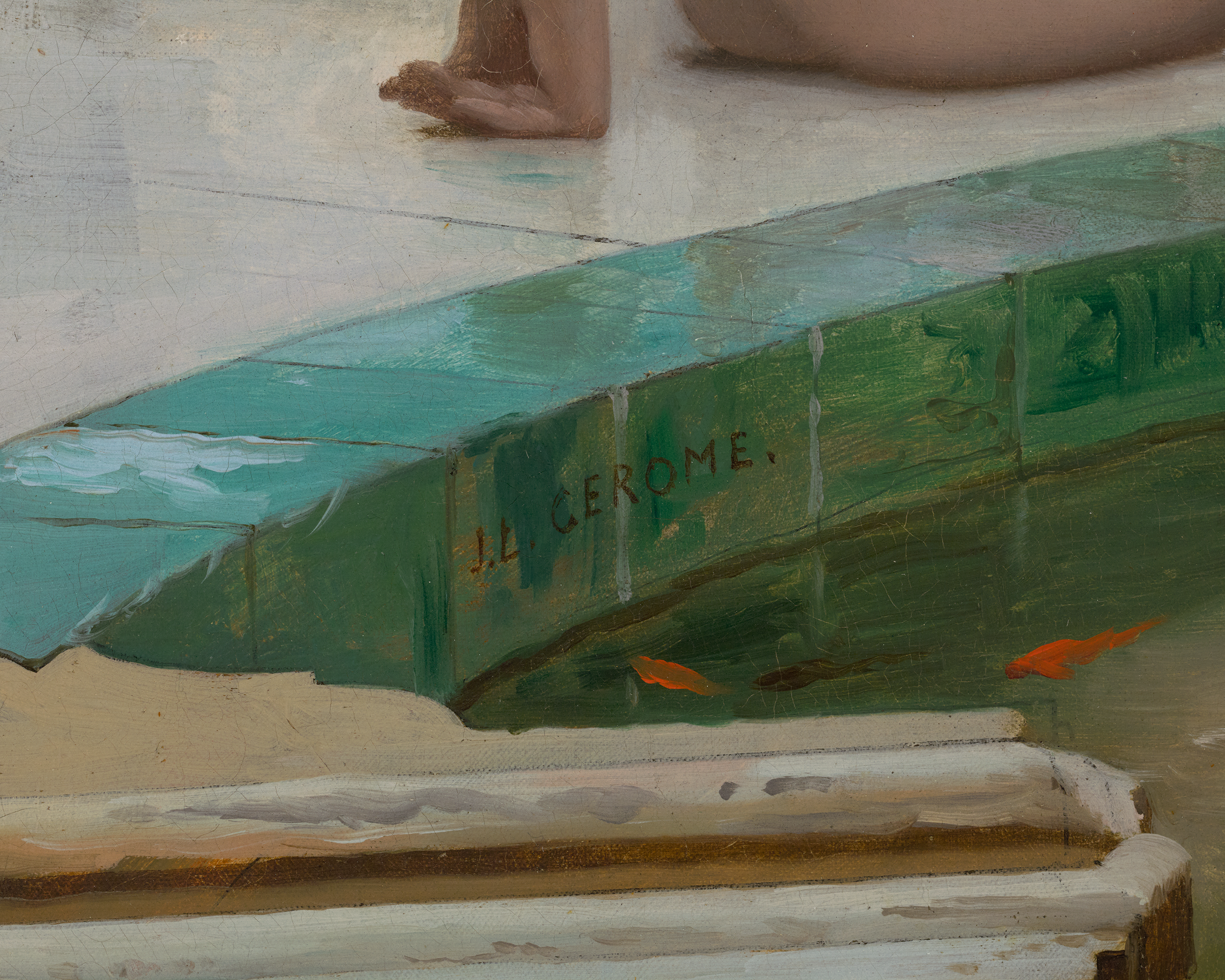 Le Marabout: In the Harem Bath by Jean-Léon Gérôme