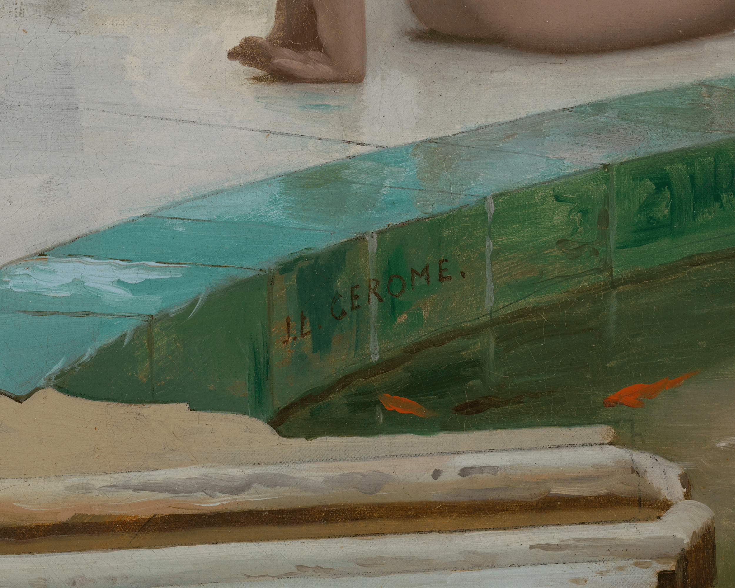 Le Marabout: In the Harem Bath by Jean-Léon Gérôme