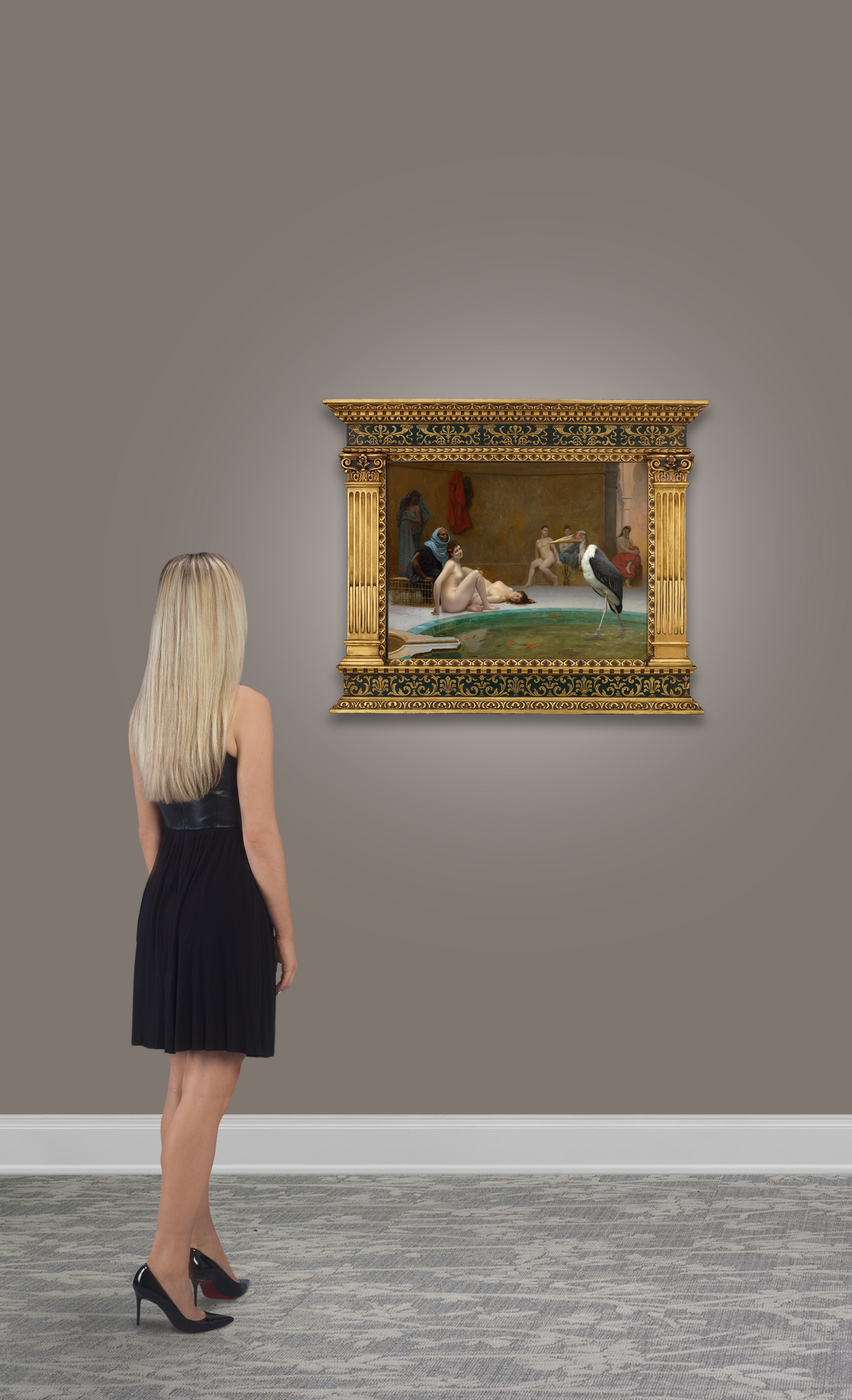 Le Marabout: In the Harem Bath by Jean-Léon Gérôme