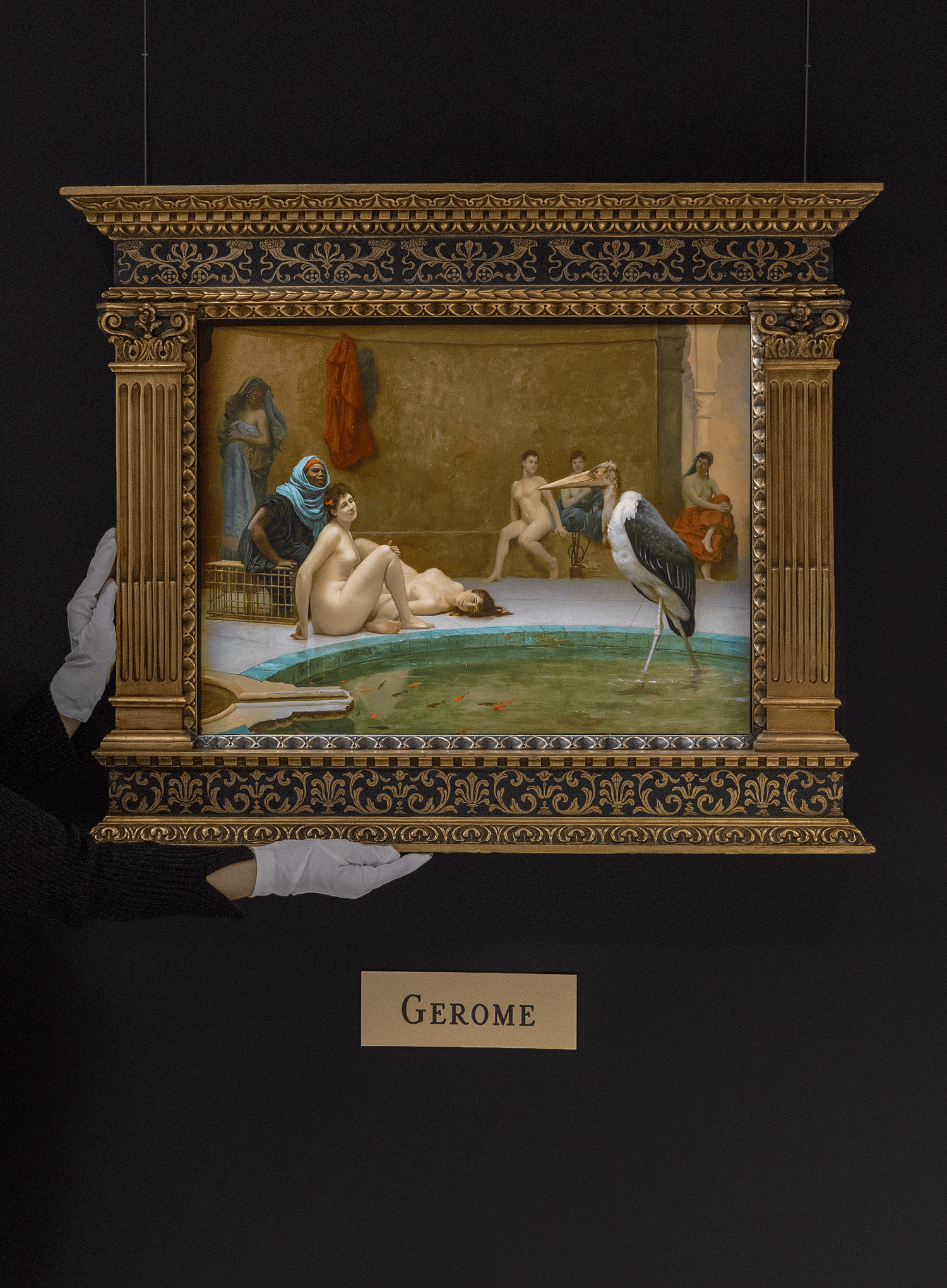 Le Marabout: In the Harem Bath by Jean-Léon Gérôme