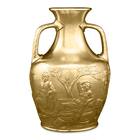 Silver Gilt Portland Vase by Elkington & Co.