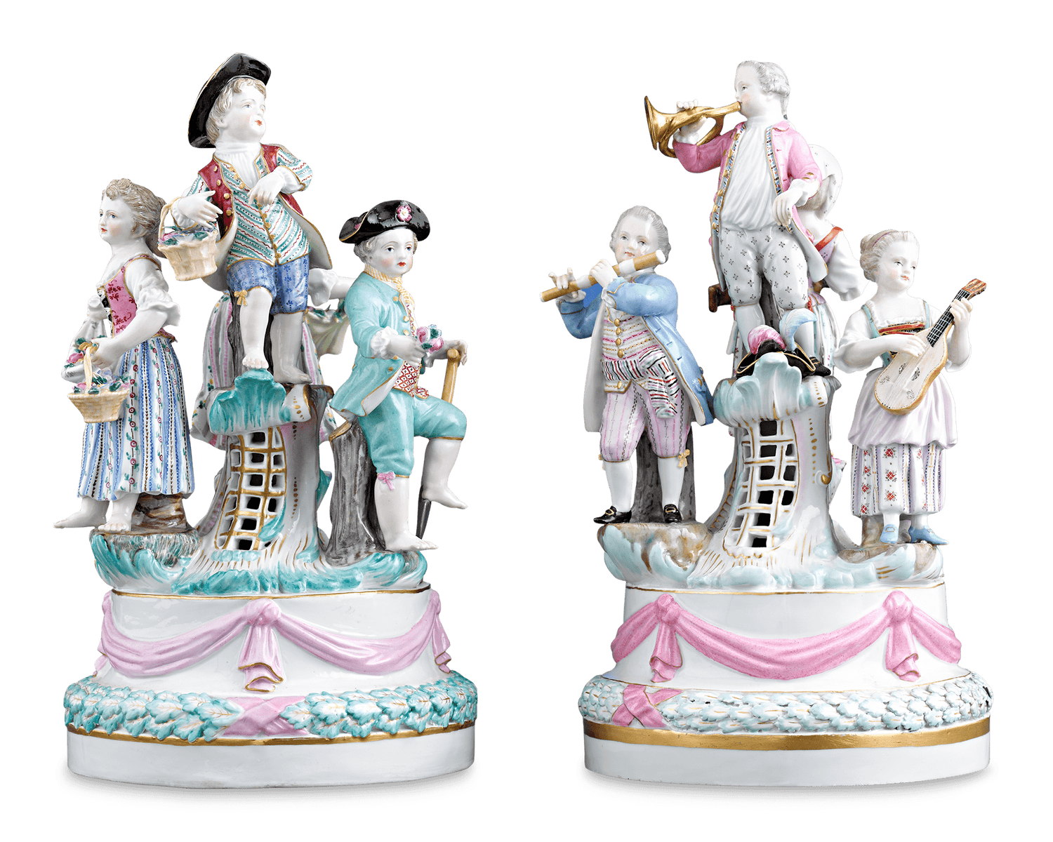 Meissen Porcelain Revelry Groups