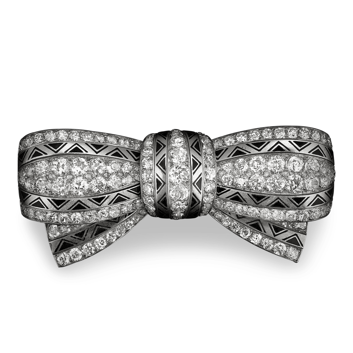 Diamond Art Deco Pendant Brooch