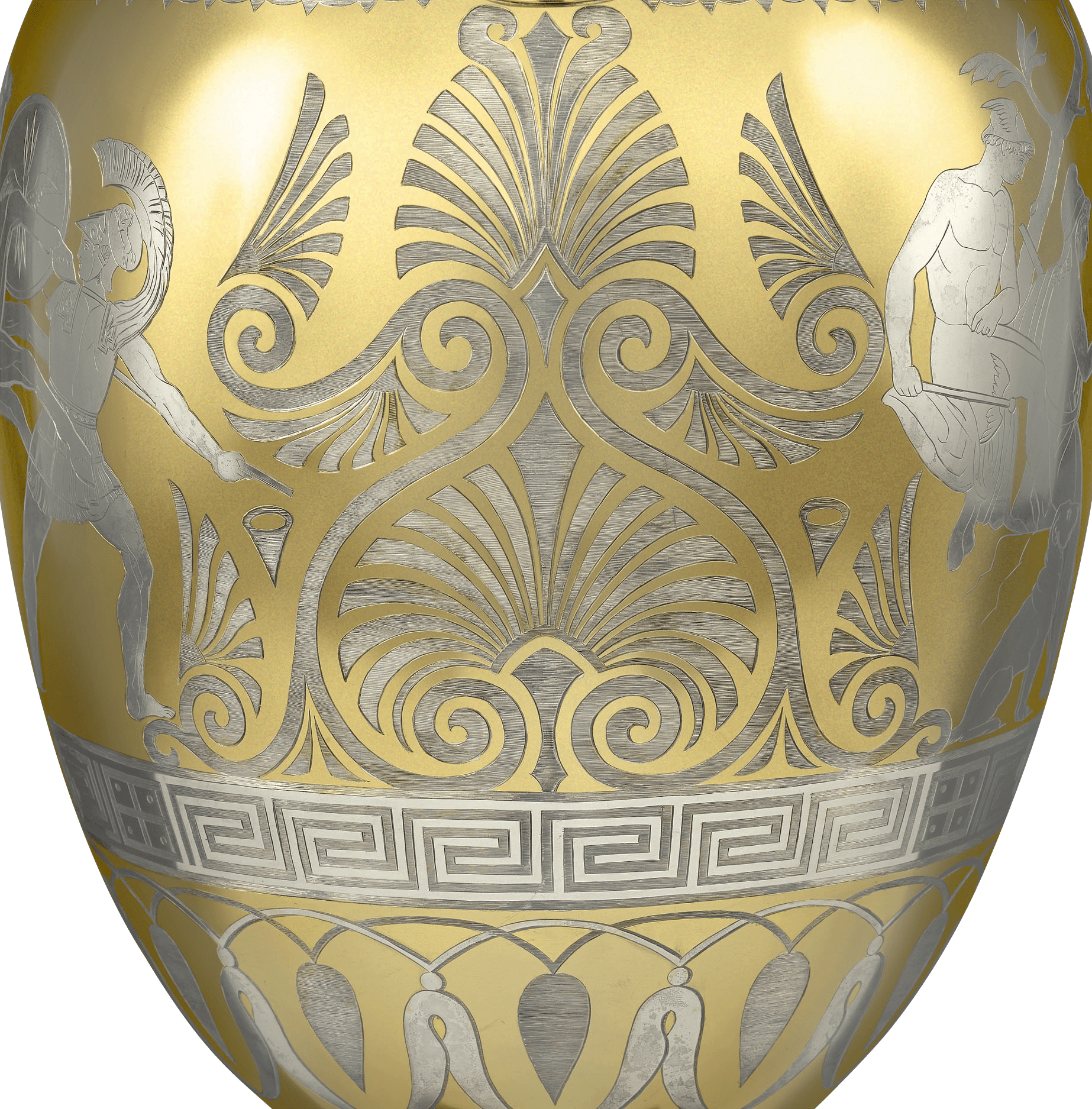 Victorian Parcel Gilt Vase by D & C Houle
