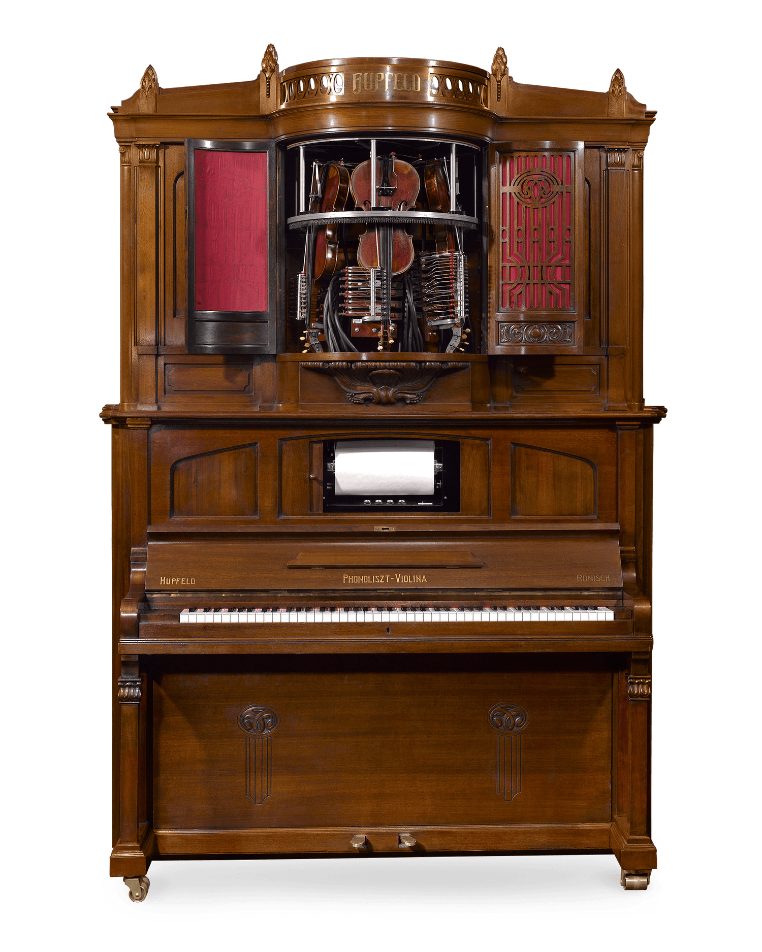 Remarkable and rare, this Hupfeld Phonoliszt-Violina Model B is a masterpiece of design