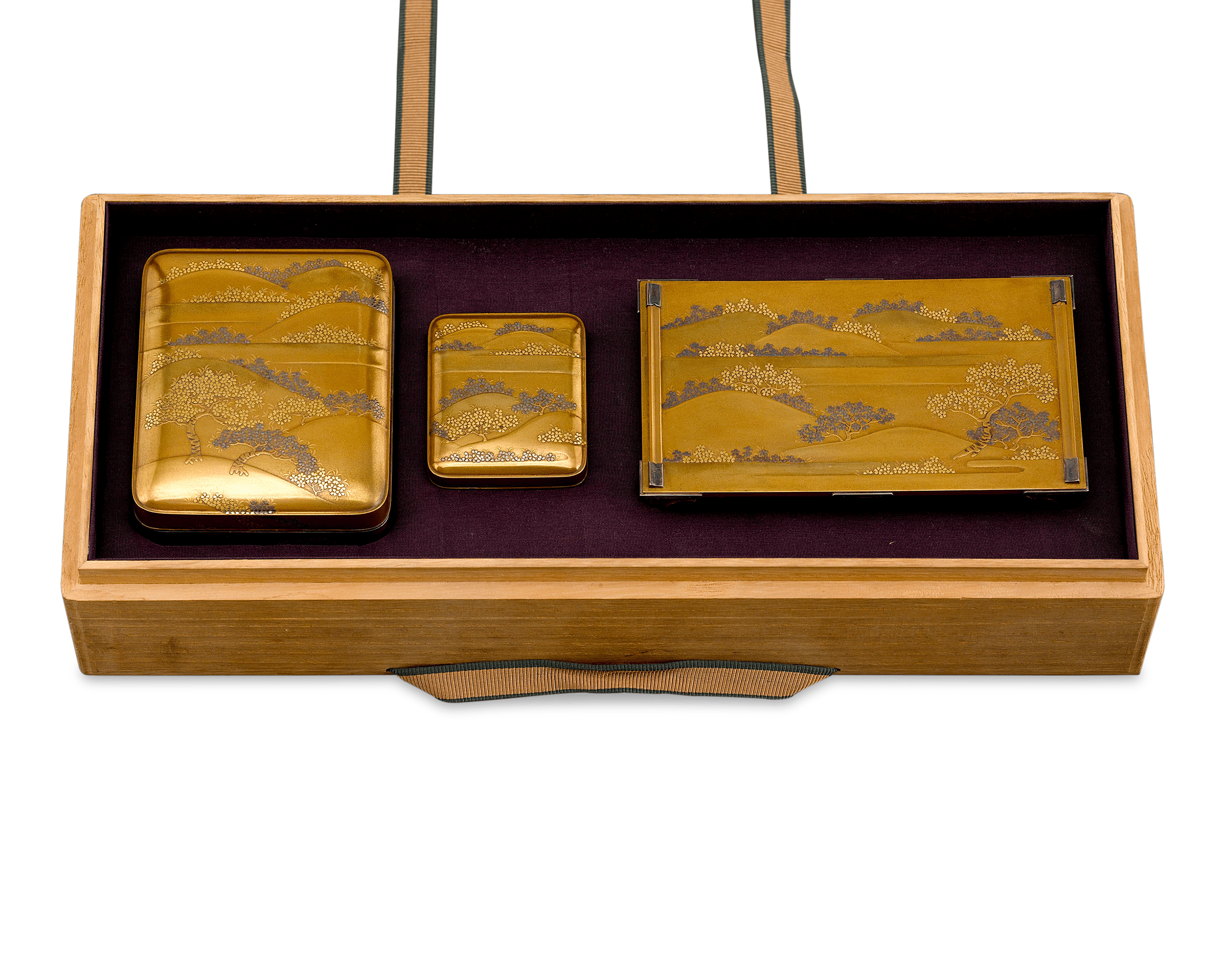 Japanese Meiji Lacquer Writing Set