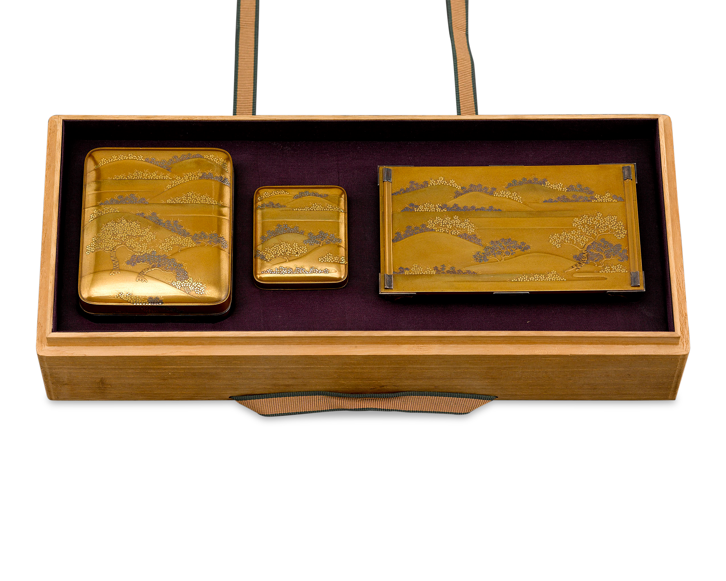 Japanese Meiji Lacquer Writing Set